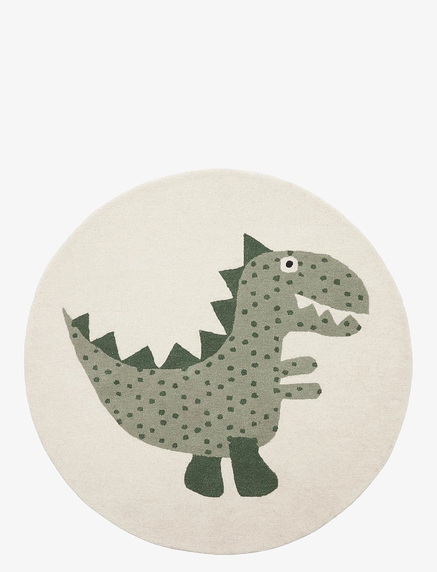 OYOY MINI - Theo Dino Rug - runde teppiche - green - 1