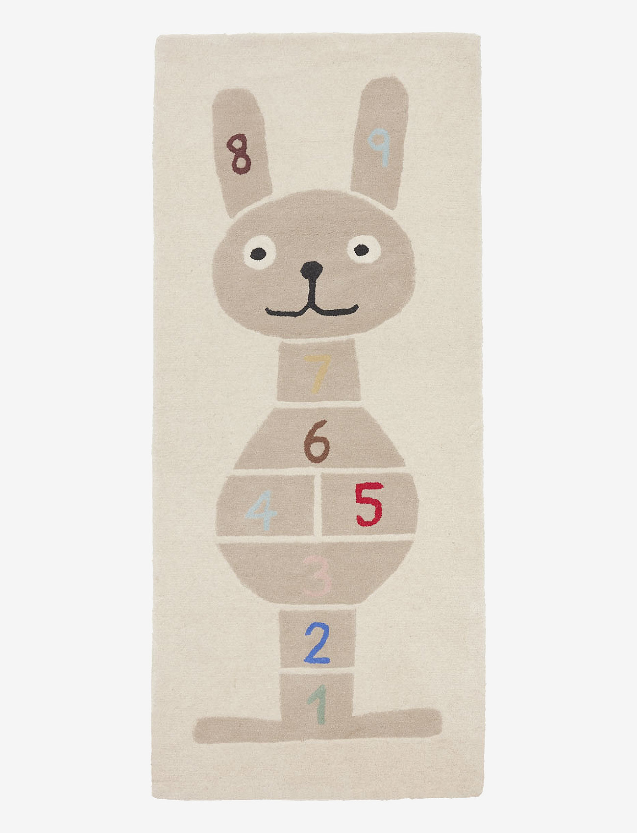 OYOY MINI - Rabbit Hopscotch Rug - ristkülikukujulised vaibad - clay - 1