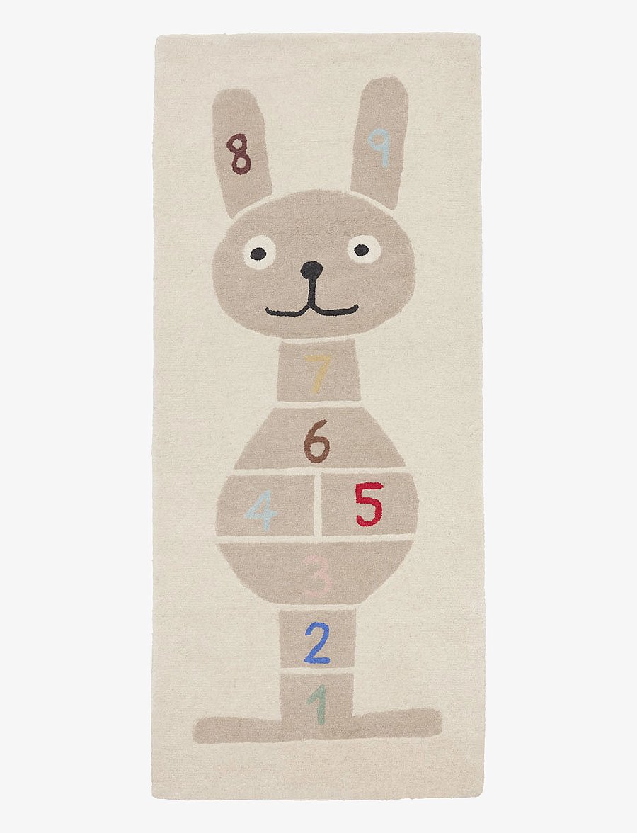 OYOY MINI - Rabbit Hopscotch Rug - dywany prostokątne - clay - 1