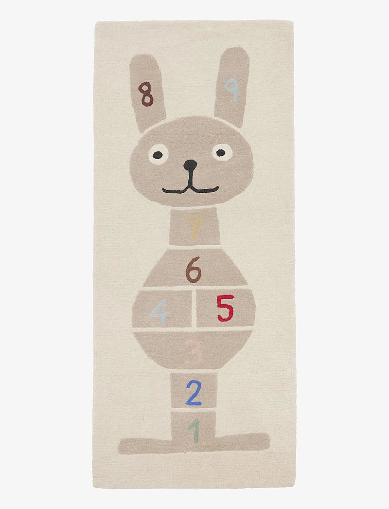 OYOY MINI - Rabbit Hopscotch Rug - ristkülikukujulised vaibad - clay - 2