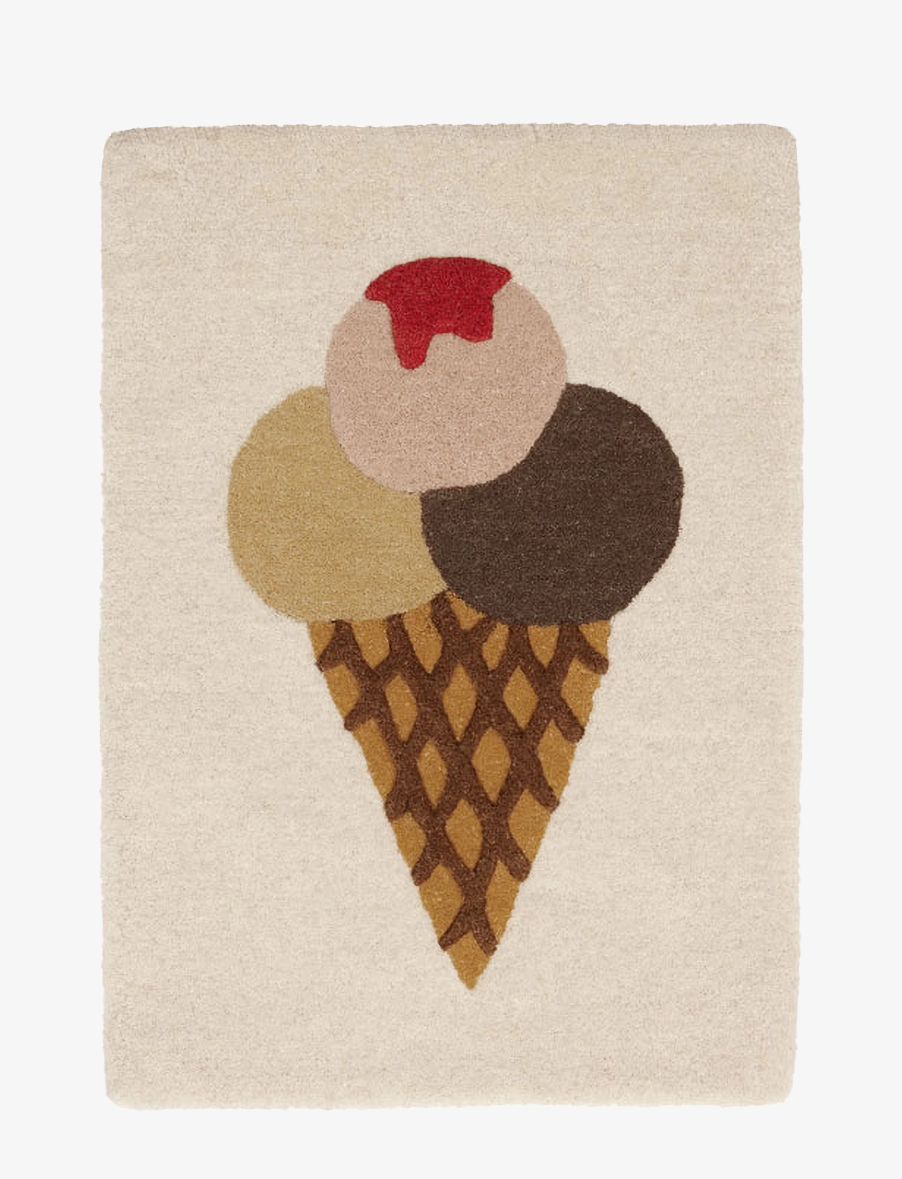 OYOY MINI Ice Cream Tufted Miniature Rug / Wallhanger Patterned - 65X45CM - Kinder