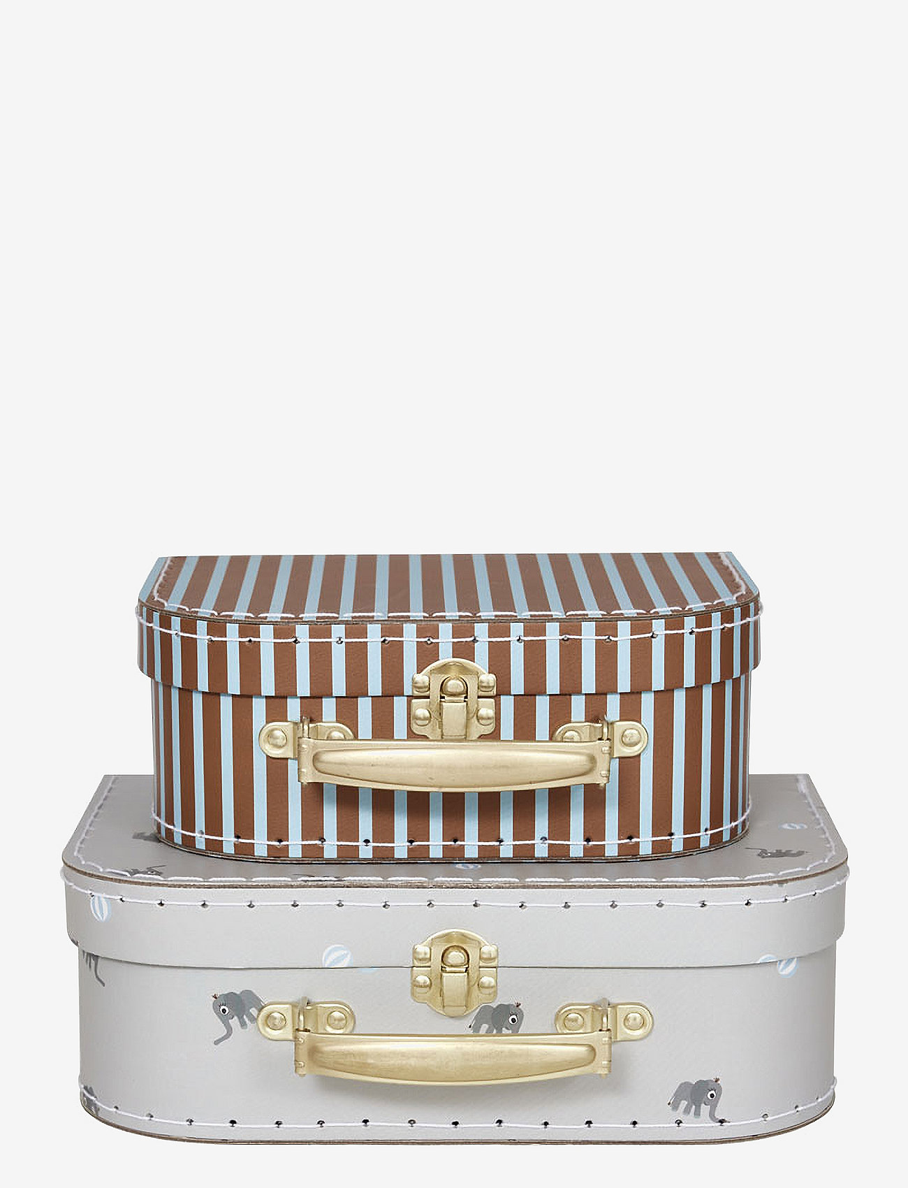 OYOY MINI - Mini Suitcase - Set of 2 - aufbewahrungskörbe - paleblue - 0