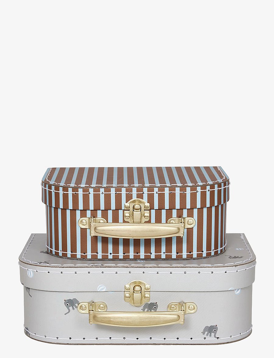 OYOY MINI - Mini Suitcase - Set of 2 - aufbewahrungskörbe - paleblue - 1