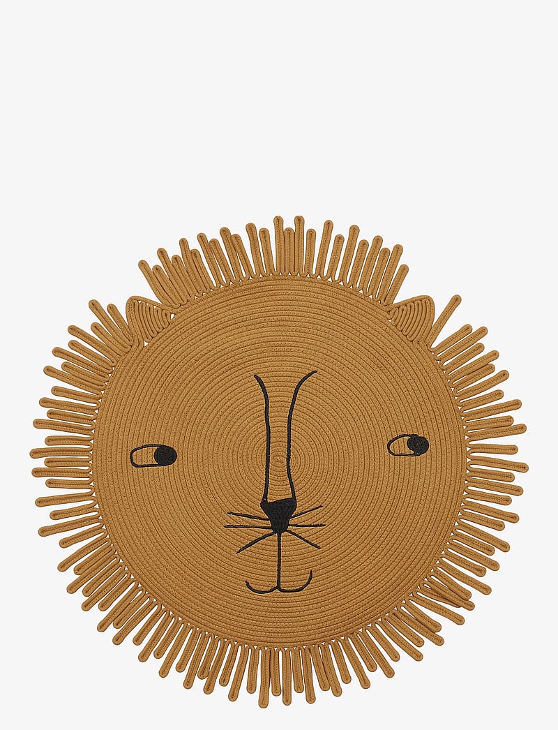 OYOY MINI - Mara Lion Rug - runde teppiche - camel - 1