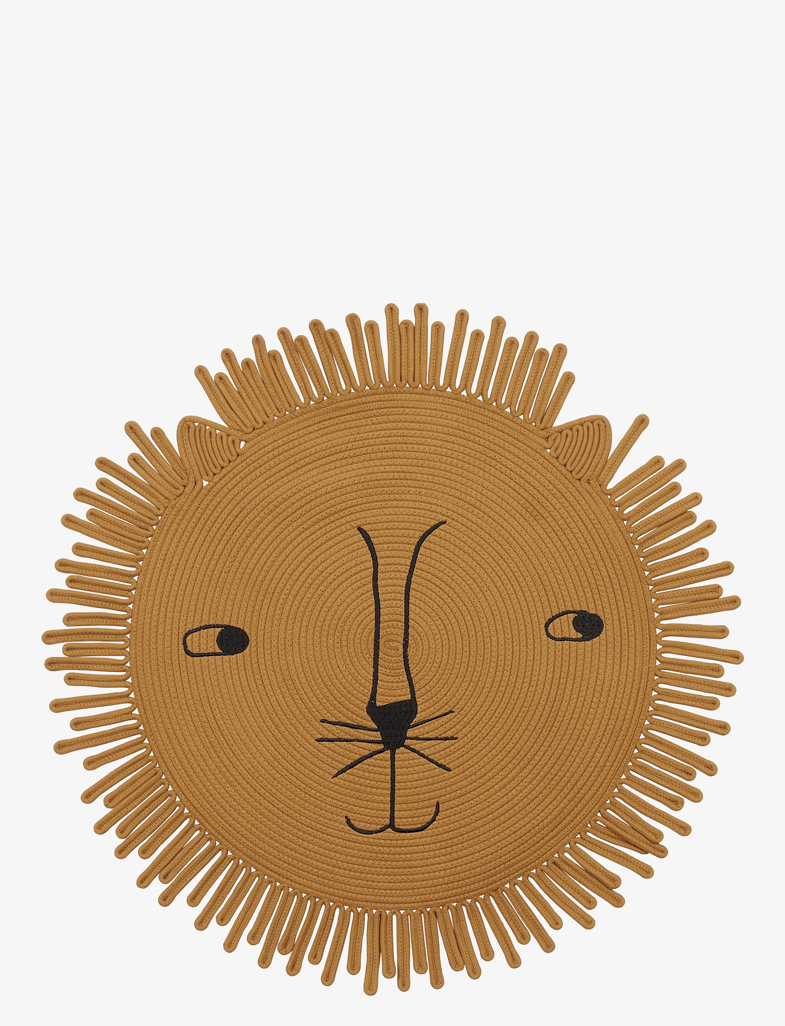 OYOY MINI Mara Lion Rug - Tæpper - CAMEL / brown