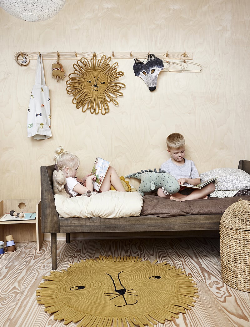 OYOY MINI - Mara Lion Rug - runde teppiche - camel - 0