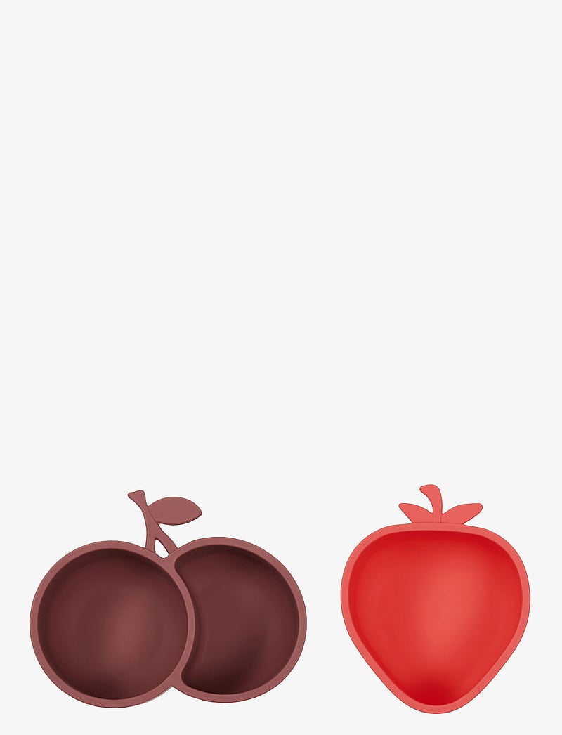 OYOY MINI - Strawberry & Cherry Snack Bowl - schüsseln - cherryred/nutmeg - 1