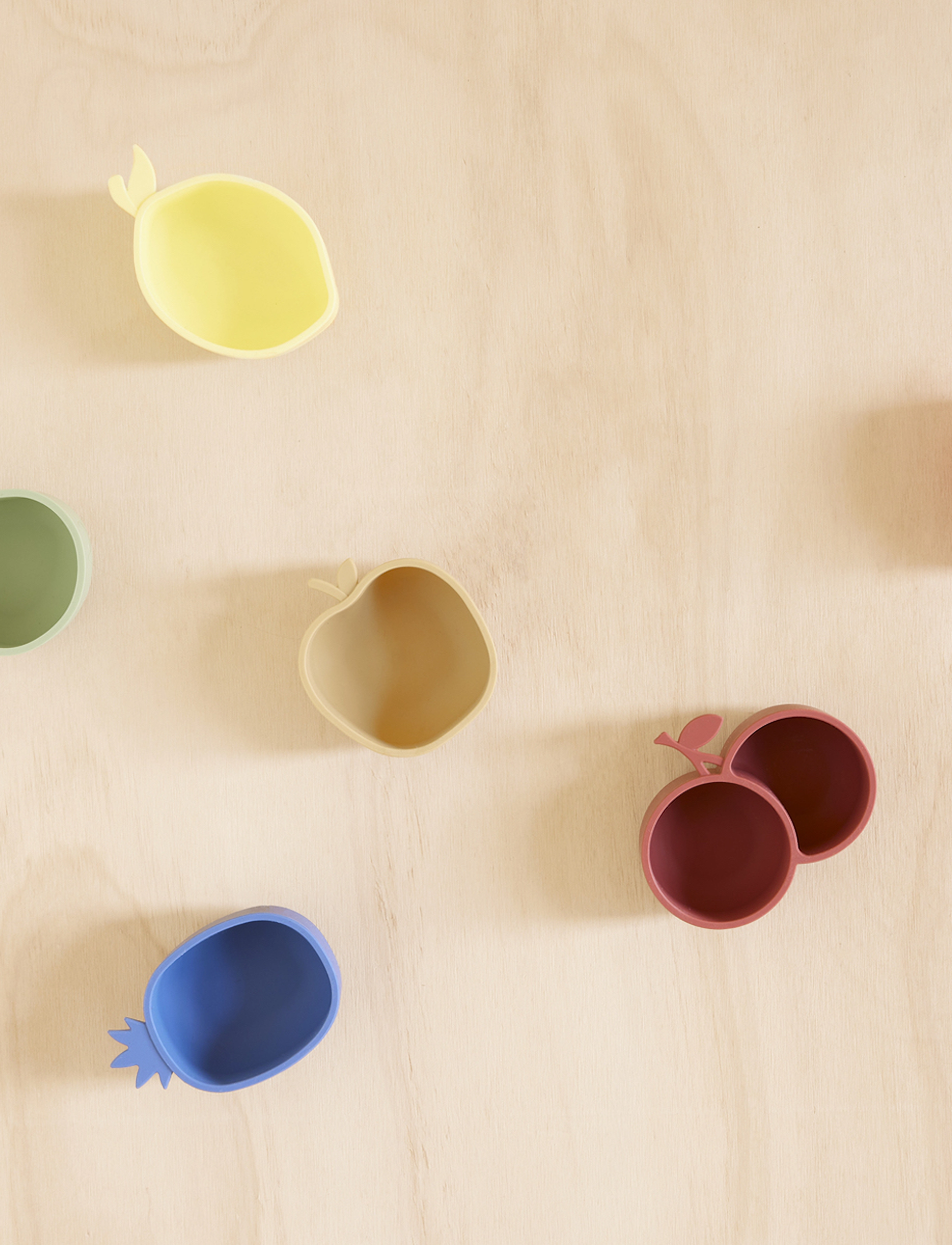 OYOY MINI - Strawberry & Cherry Snack Bowl - skåle - cherryred/nutmeg - 4