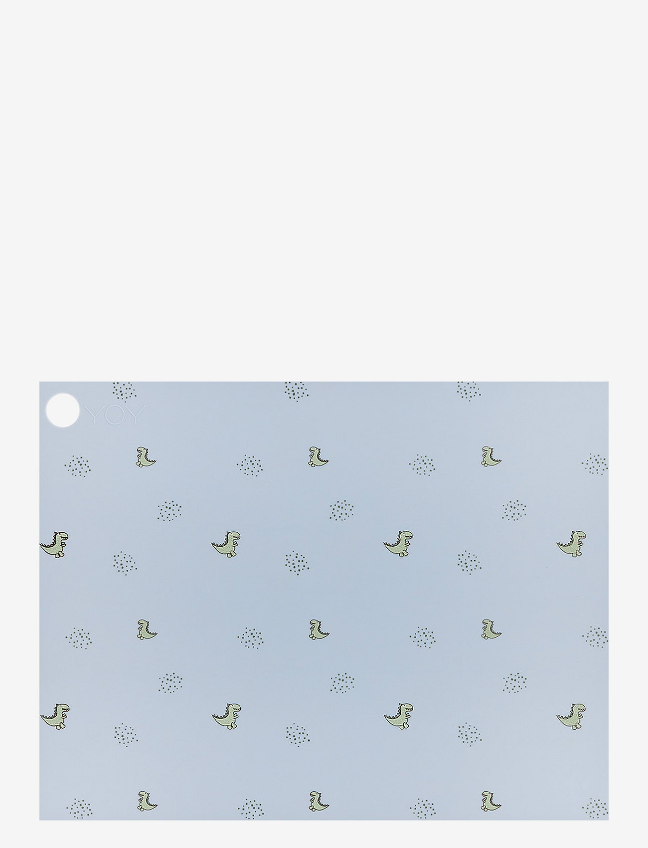 OYOY MINI - Placemat Theo Dino - dækkeservietter - pale blue - 1