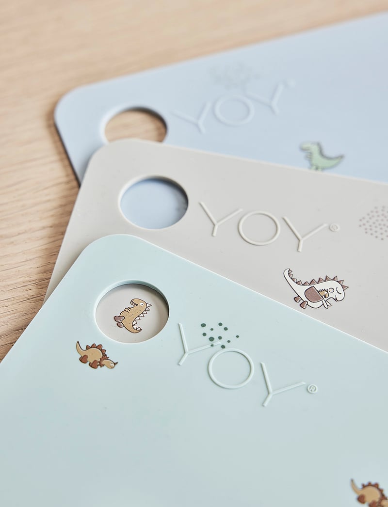 OYOY MINI - Placemat Theo Dino - söögimatid - pale blue - 4