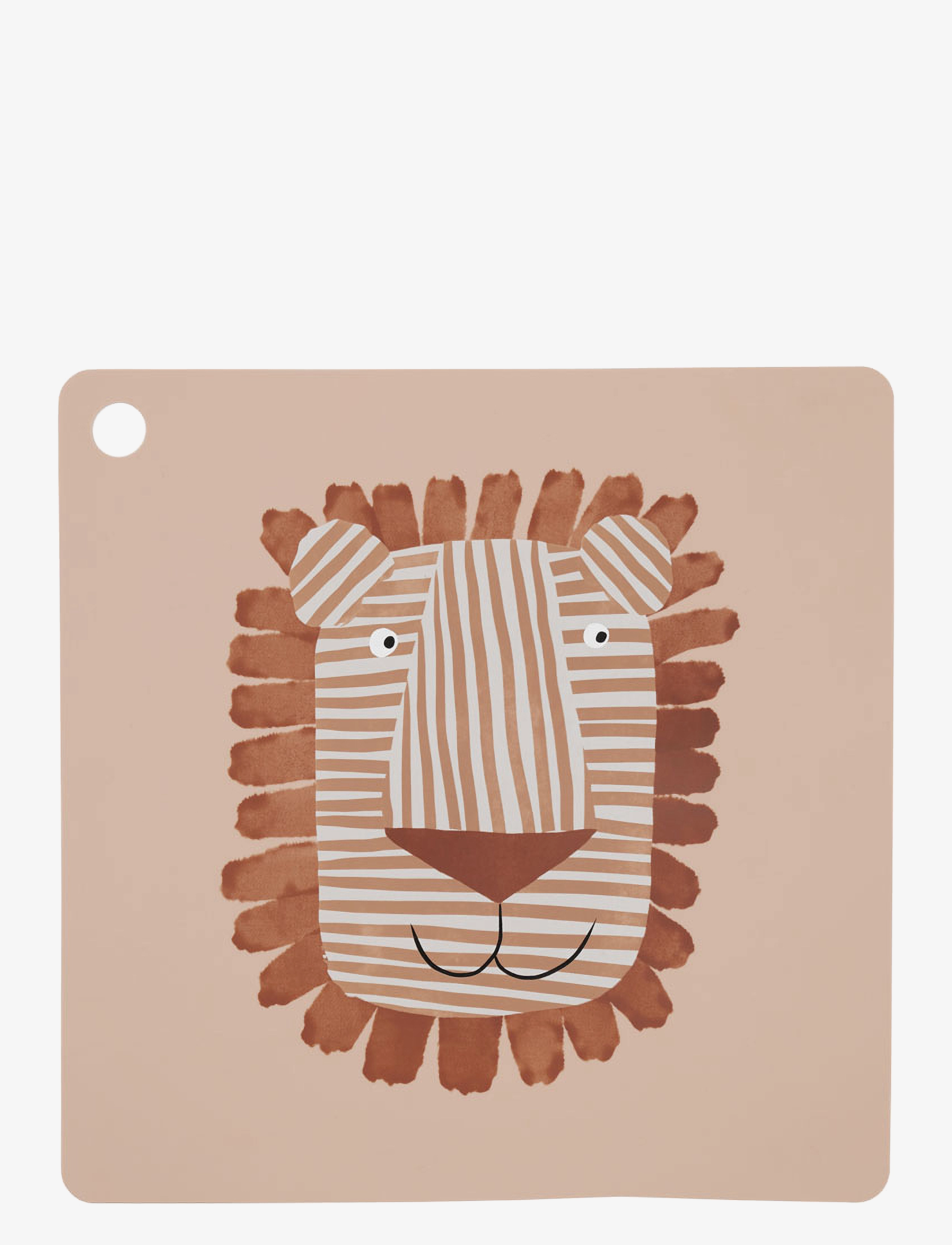 OYOY MINI Placemat Lobo Lion Beige - Ø38X0.2CM - Kinder