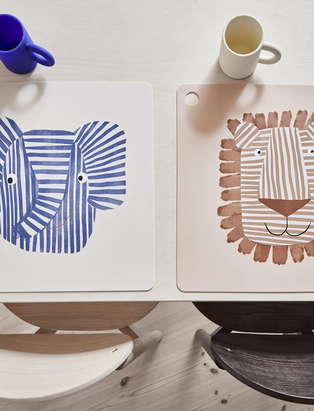 OYOY MINI - Placemat Erik Elephant - deckchen - blue - 0