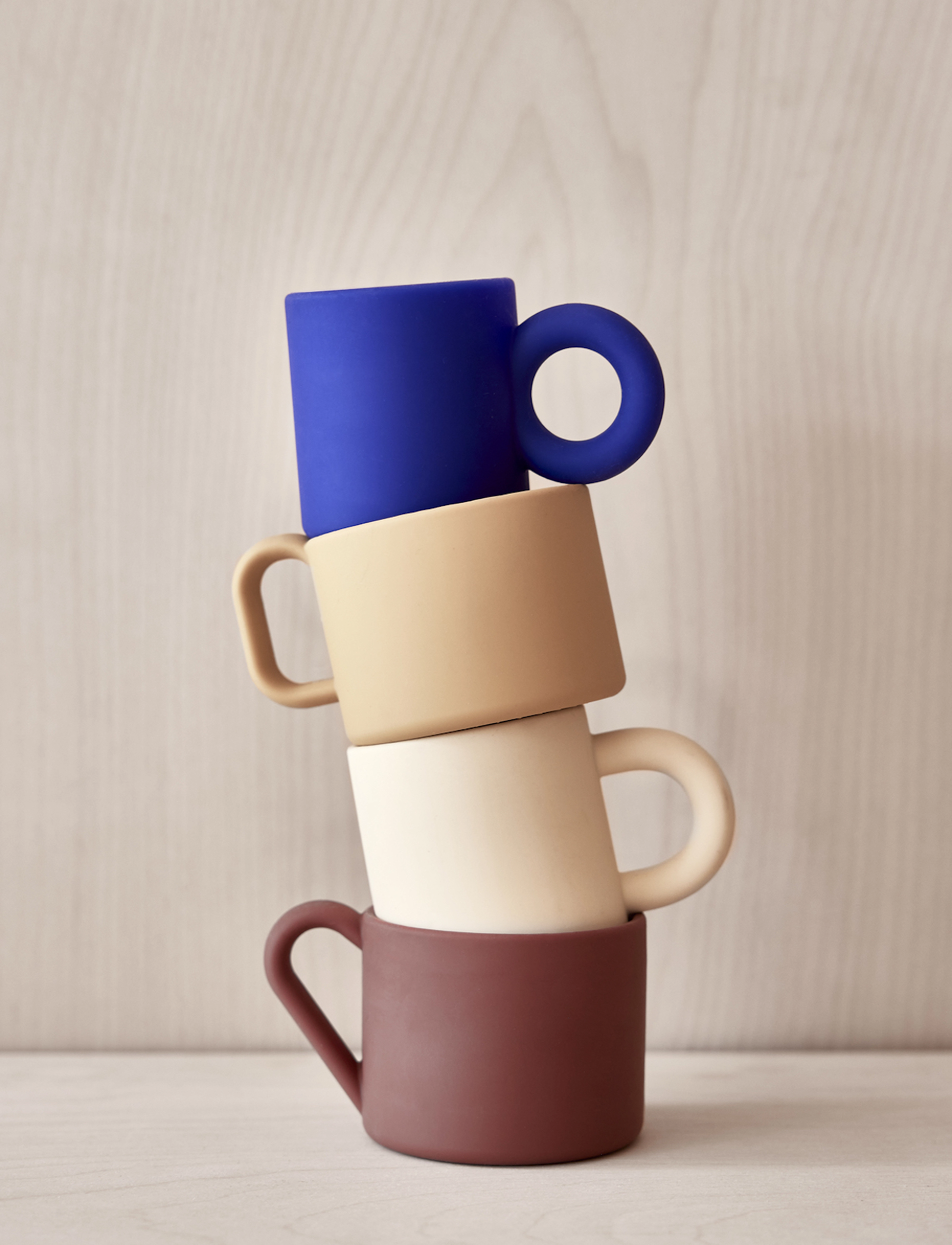 OYOY MINI Nomu Cups Set Of 2, One Size, & Mugs, Mehrfarbig/gemustert - Cups, Kinder