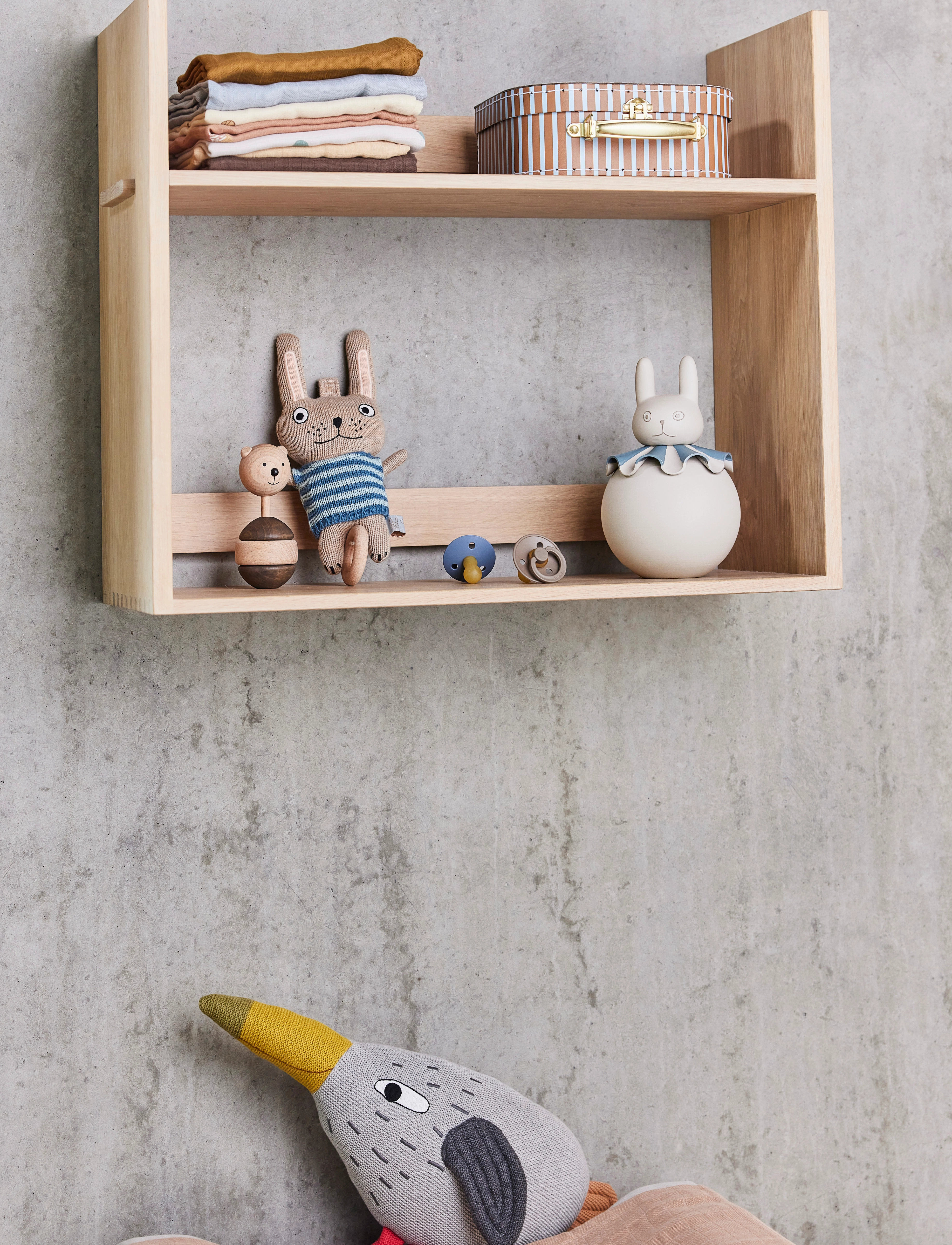 OYOY MINI Rabbit Night Light, 12X12X18.5 cm x 12, Lighting, Blau - Lamps, Kinder