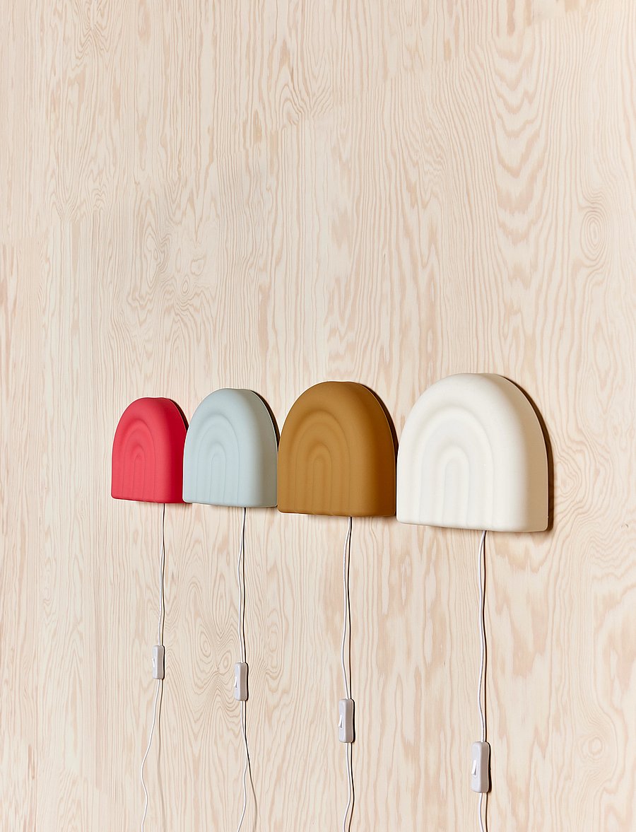OYOY MINI - Rainbow Wall Lamp (EU) - valgustus - light rubber - 2