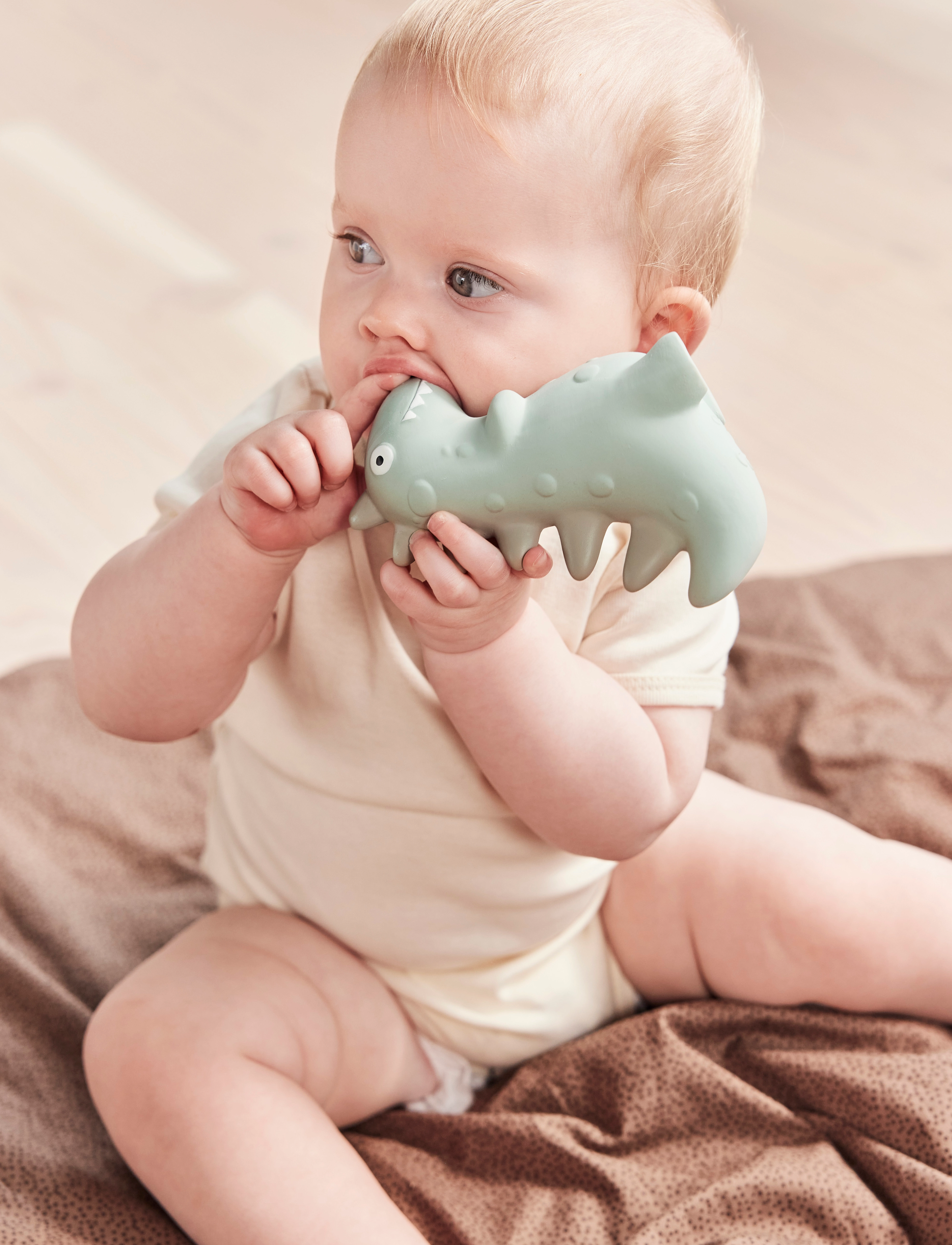 OYOY MINI - Theo Dino Teether - gryzaki - pale mint - 2