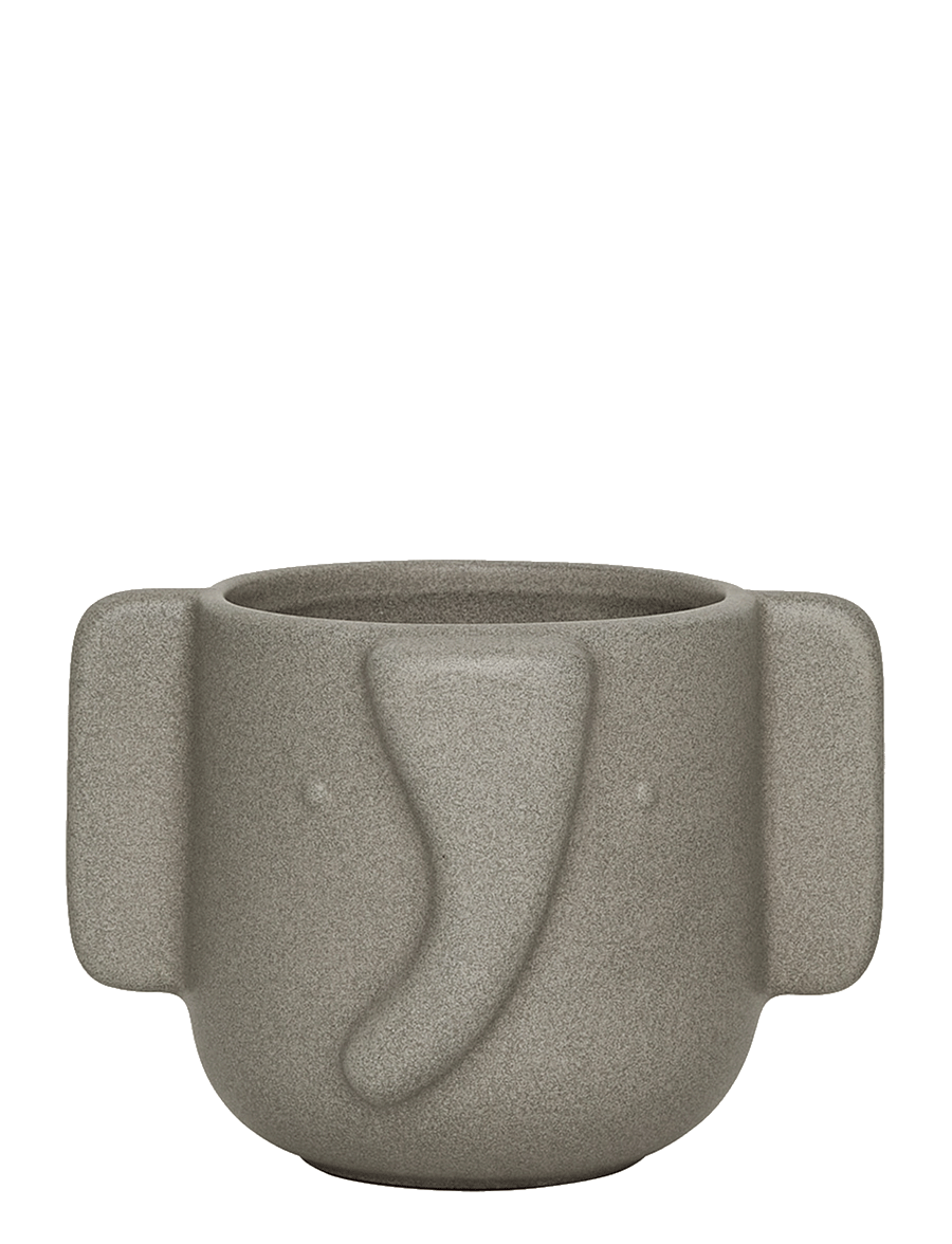 OYOY MINI - Elephant Pot - daiktų laikymas - stone - 0