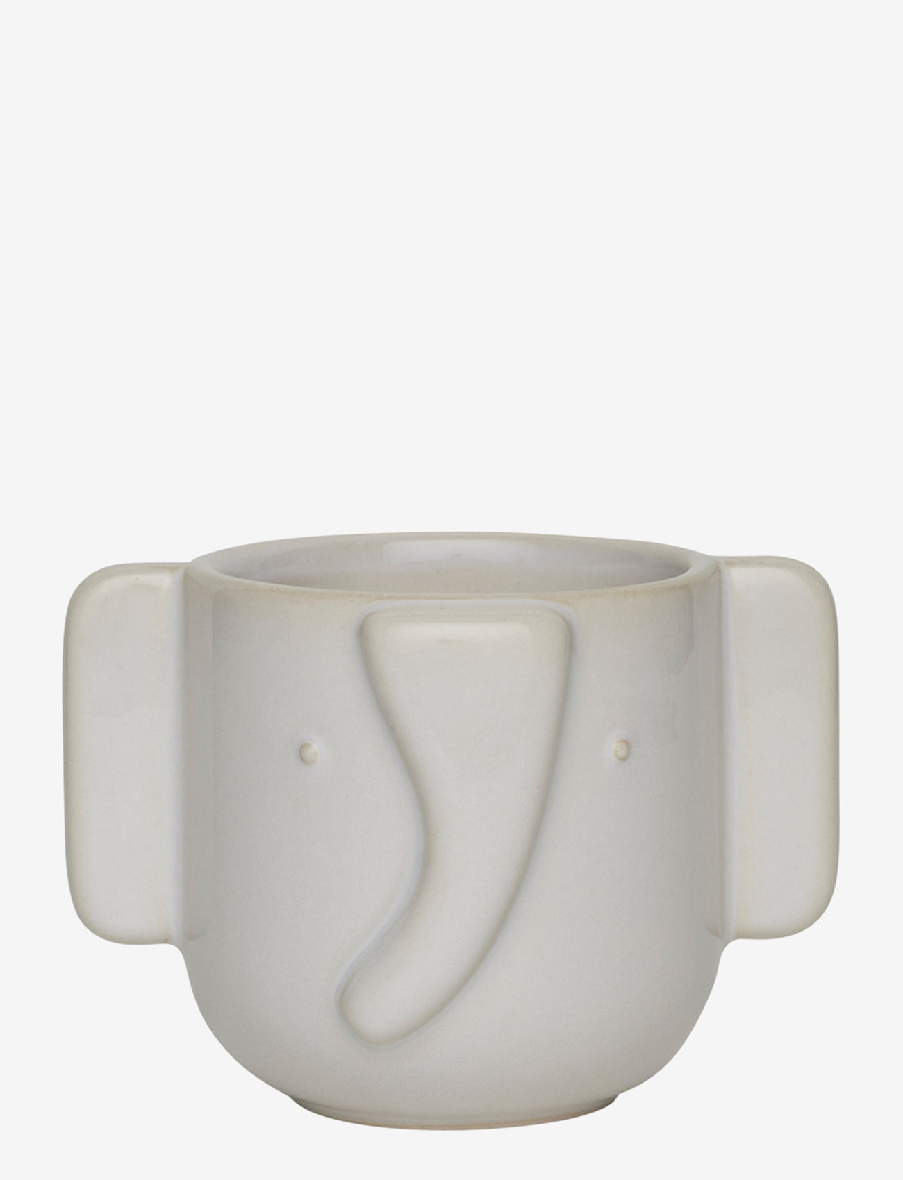 OYOY MINI - Elephant Pot - dekorācijas - offwhite - 1