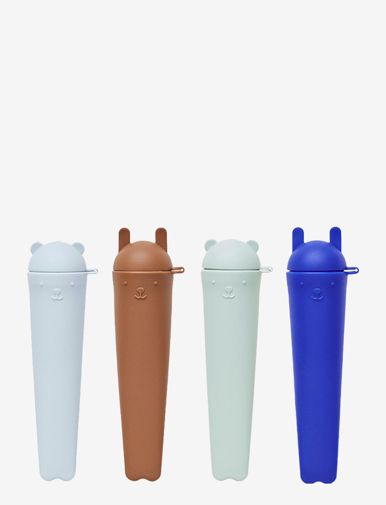 OYOY MINI - Ninka & Teddy Ice Pops - Pack of 4 - optic blue / pale green / pale blue / caramel - 0