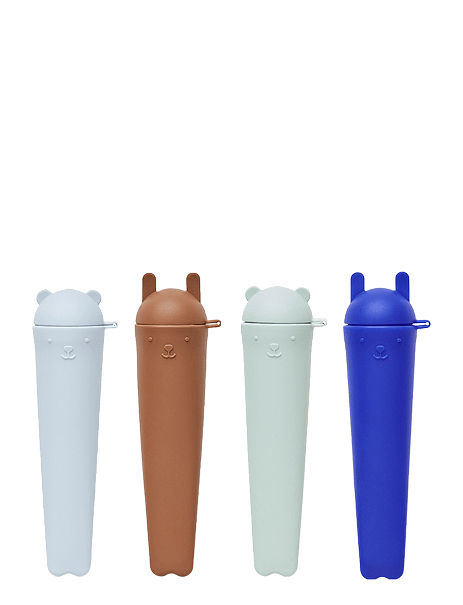 OYOY MINI - Ninka & Teddy Ice Pops - Pack of 4 - optic blue / pale green / pale blue / caramel - 0