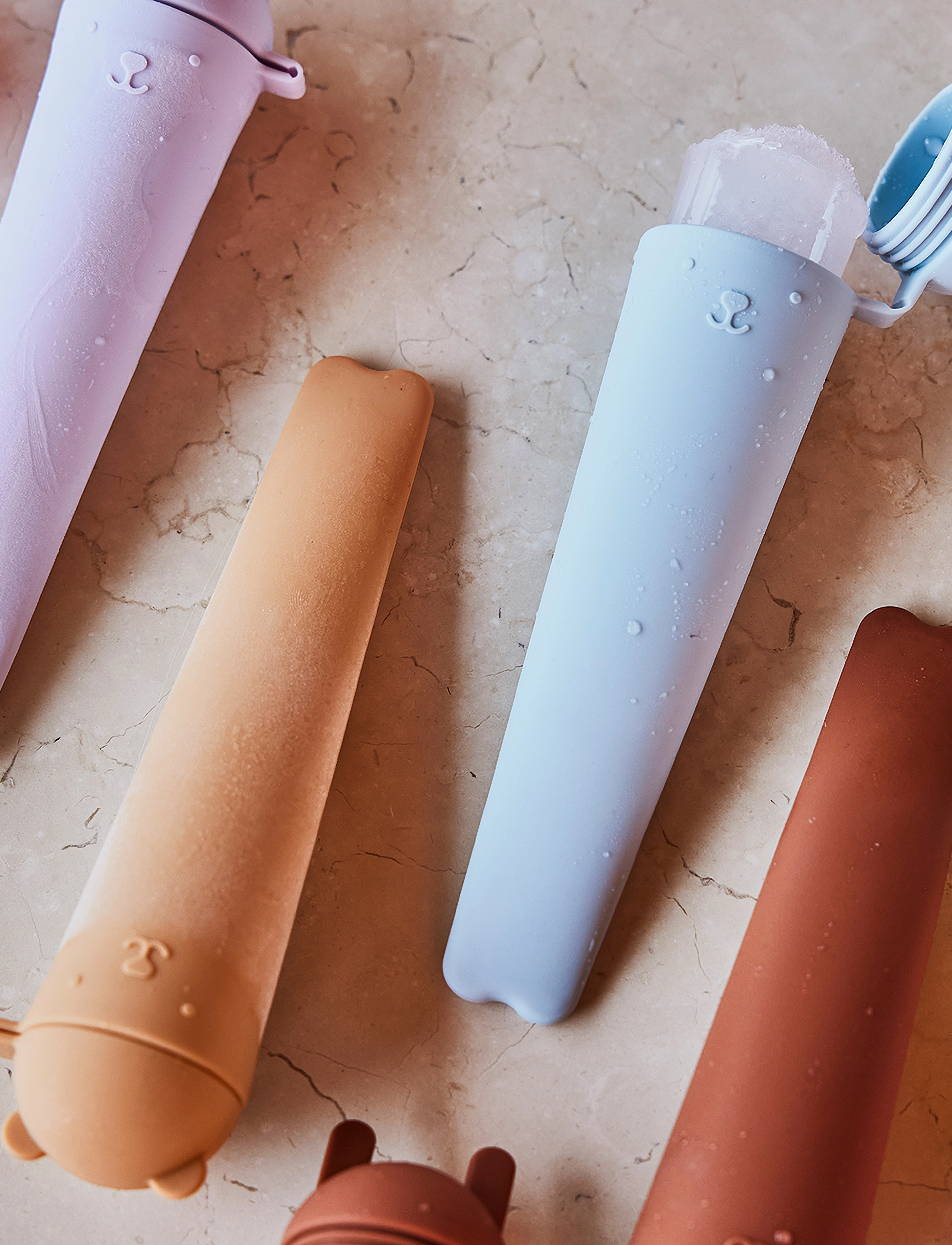 OYOY MINI - Ninka & Teddy Ice Pops - Pack of 4 - lavender / vanilla / cherry red / rubber - 1