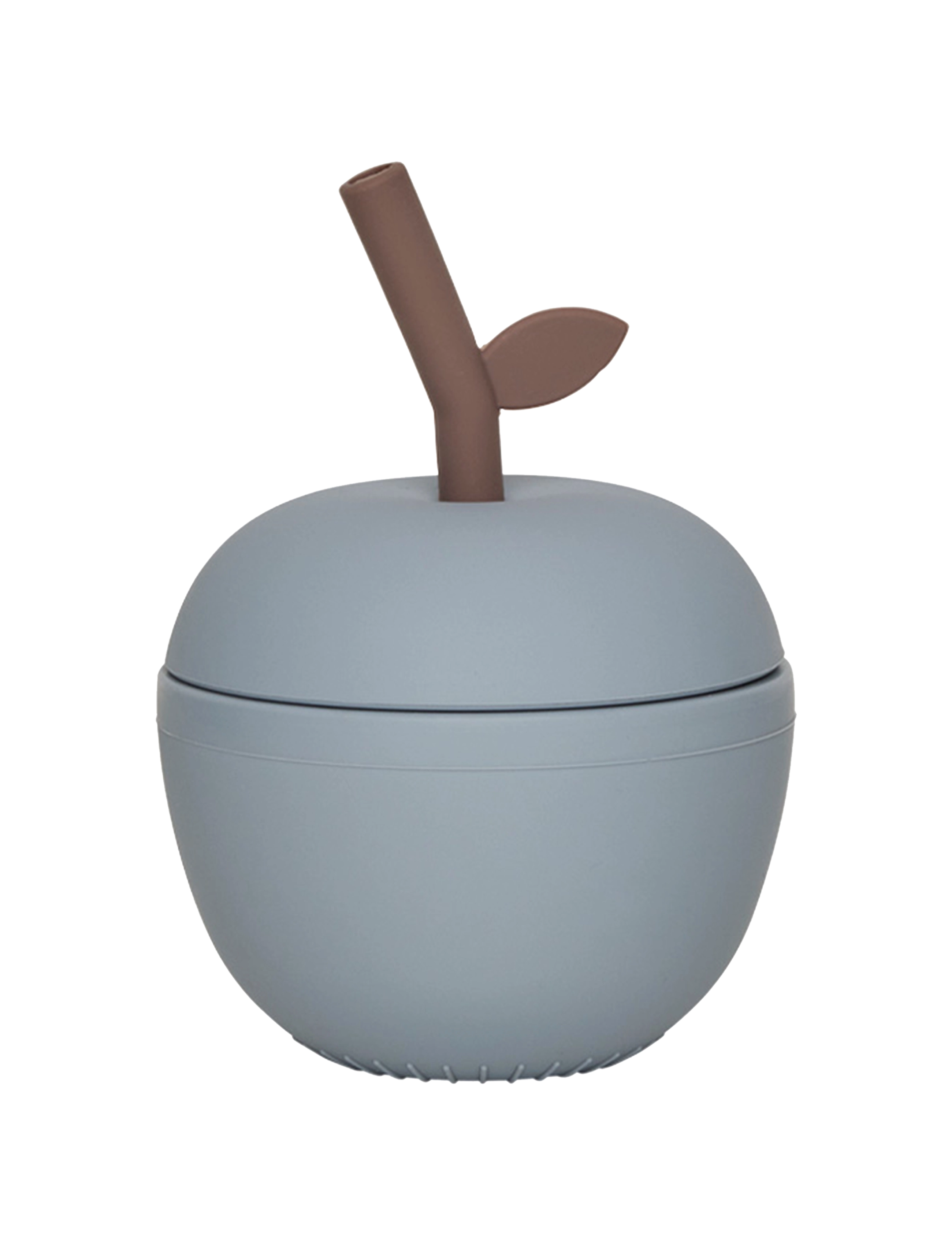 OYOY MINI Apple Cup, 25 CL, Blue, Fodring Af Baby > Suttekopper, Børn