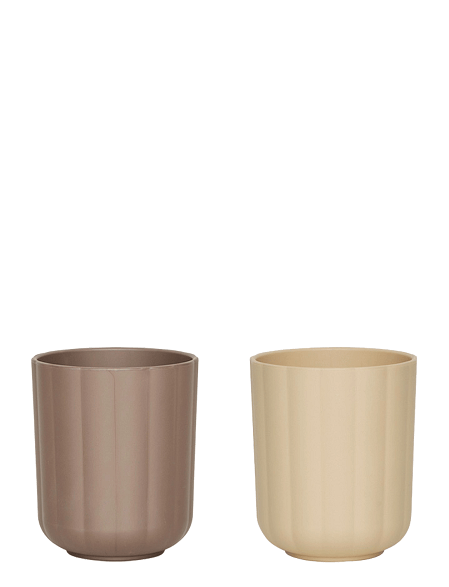OYOY MINI - Pullo Cup - Pack of 2 - filiżanki i kubki - taupe / vanilla - 0