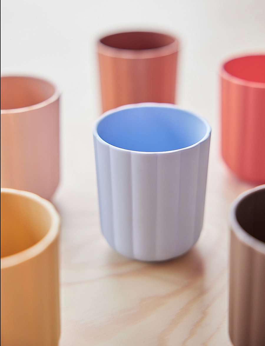 OYOY MINI - Pullo Cup - Pack of 2 - madalaimad hinnad - caramel / ice blue - 1
