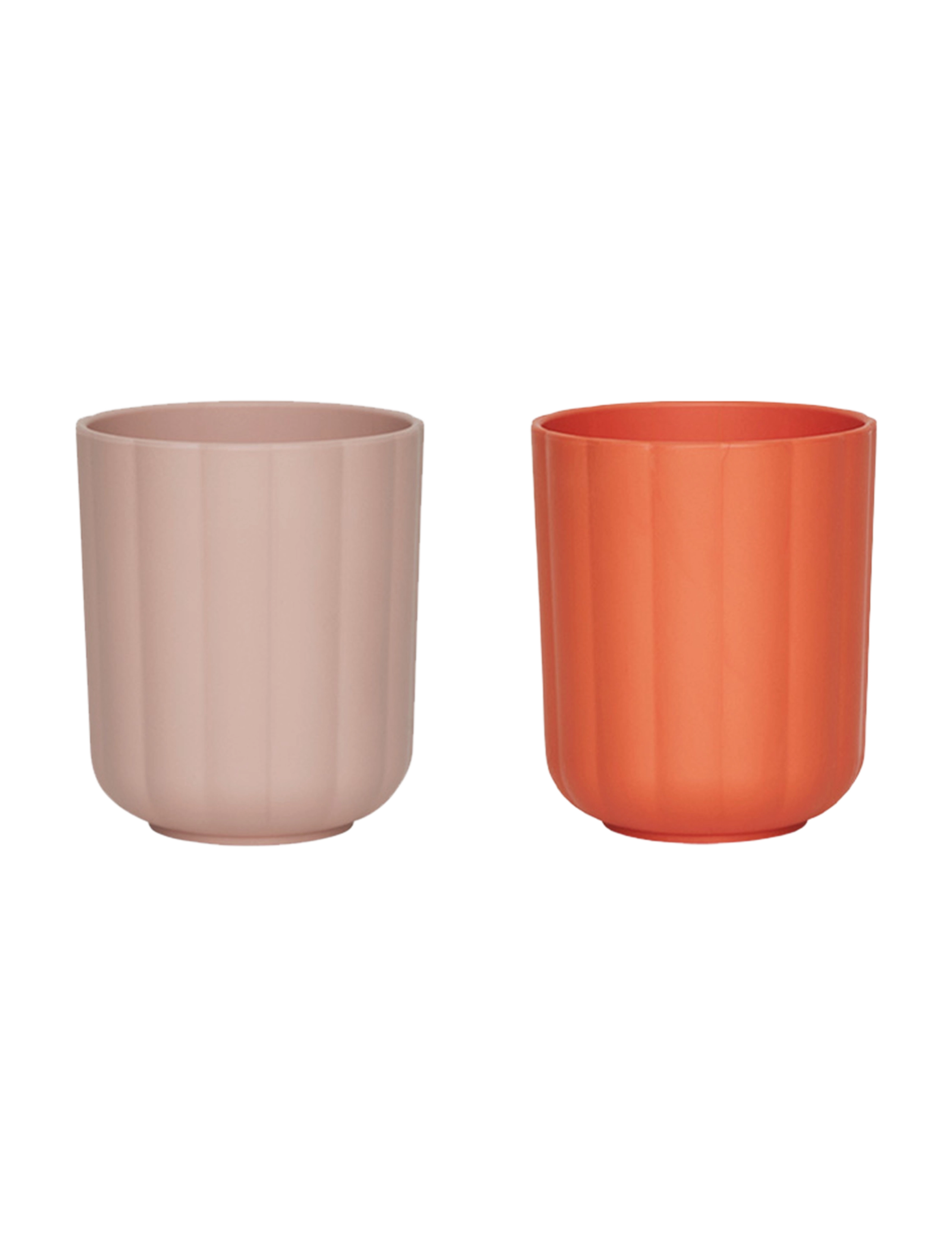 OYOY MINI Pullo Cup - Pack of 2 - Spisetid - ROSE / APRICOT / multi