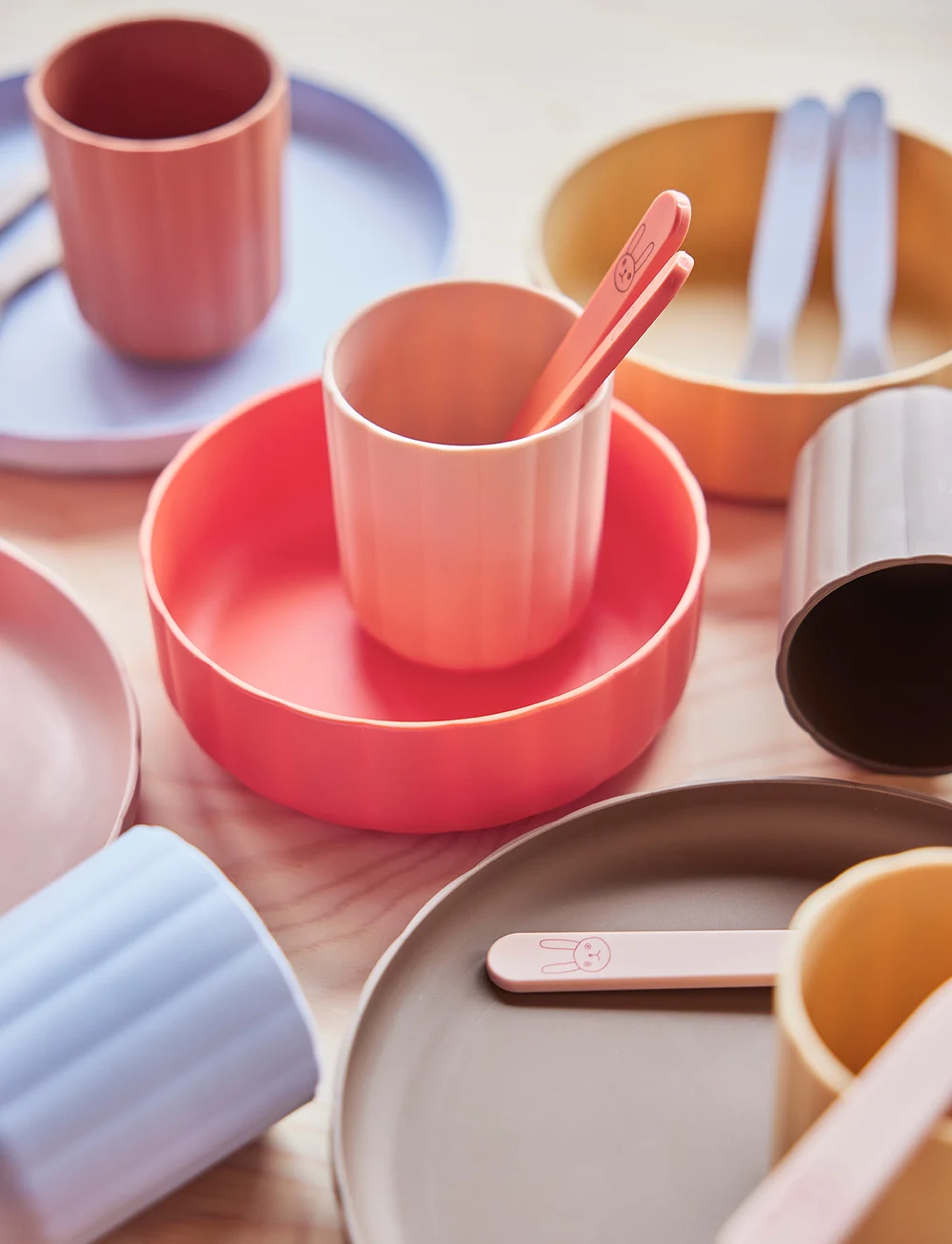 OYOY MINI - Pullo Cup - Pack of 2 - tassen & becher - rose / apricot - 2