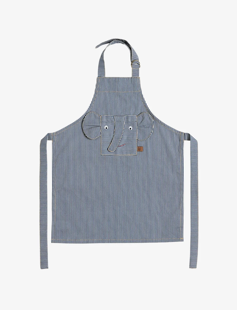 OYOY MINI - Striped Denim Elephant Apron - forklær - blue - 1