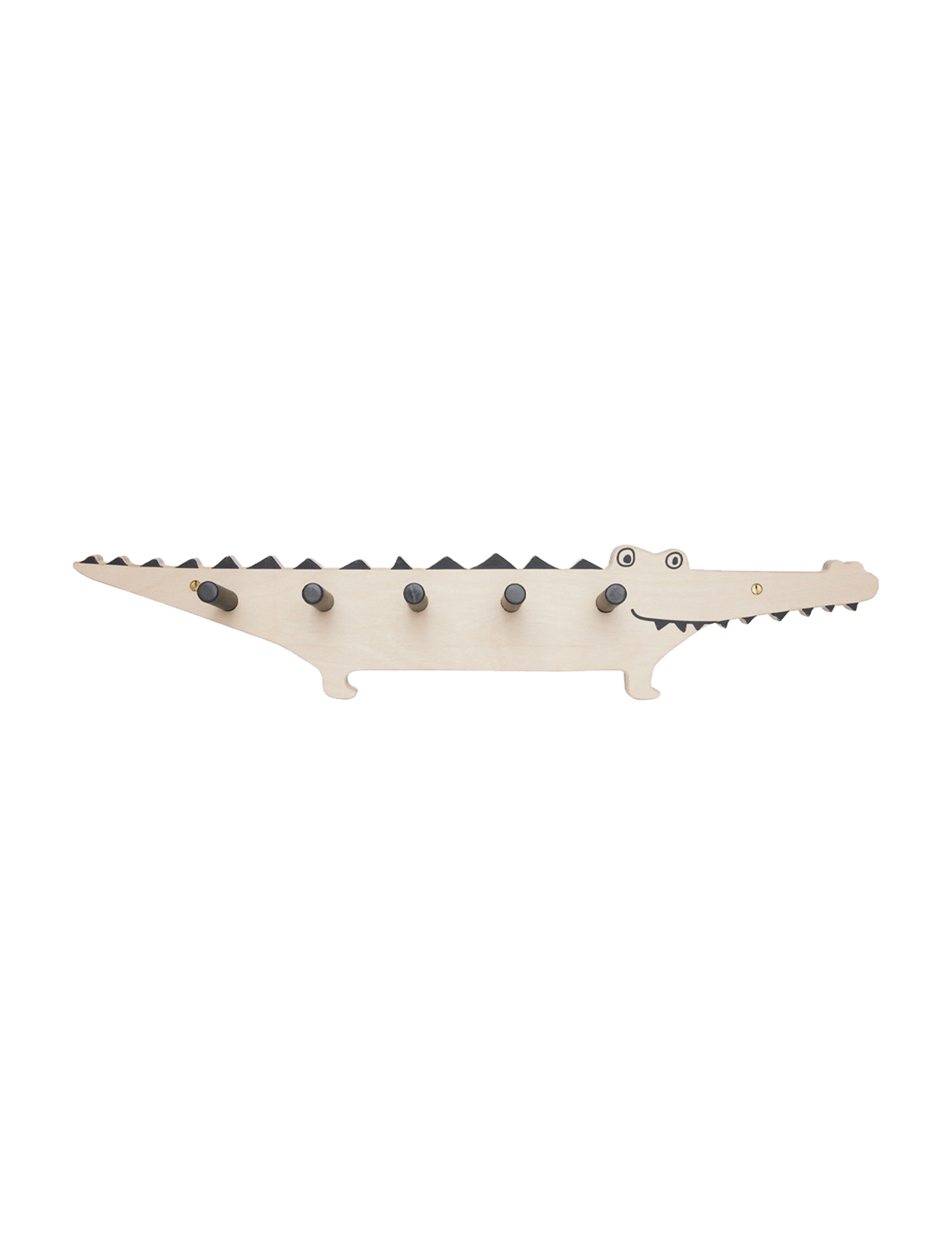 OYOY MINI Crocodile Coat Rack - 4 for 3 - NATURE / cream