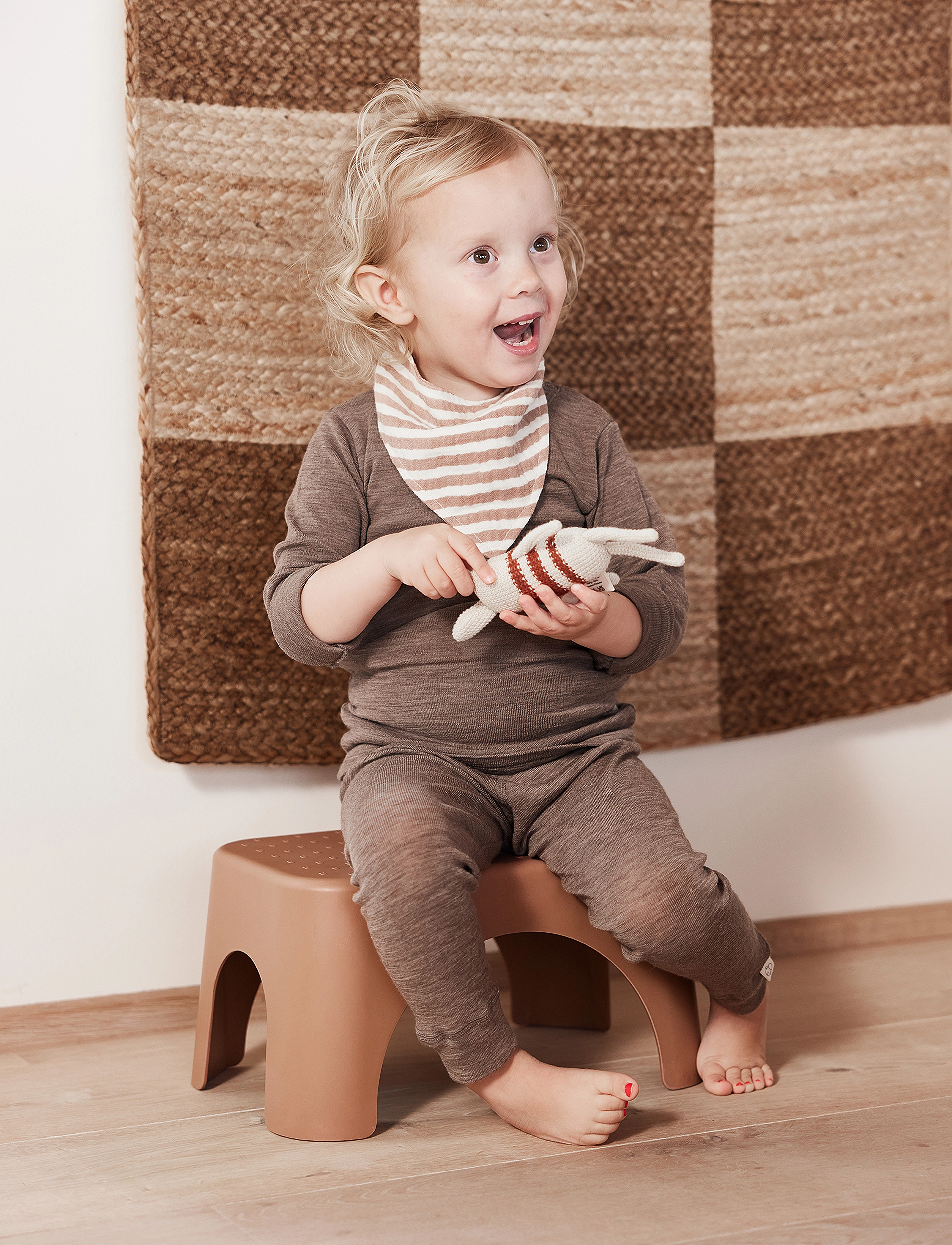 OYOY MINI Rabbit Step Stool, One Size x 36, Kids Decor, Braun - Furniture, Kinder