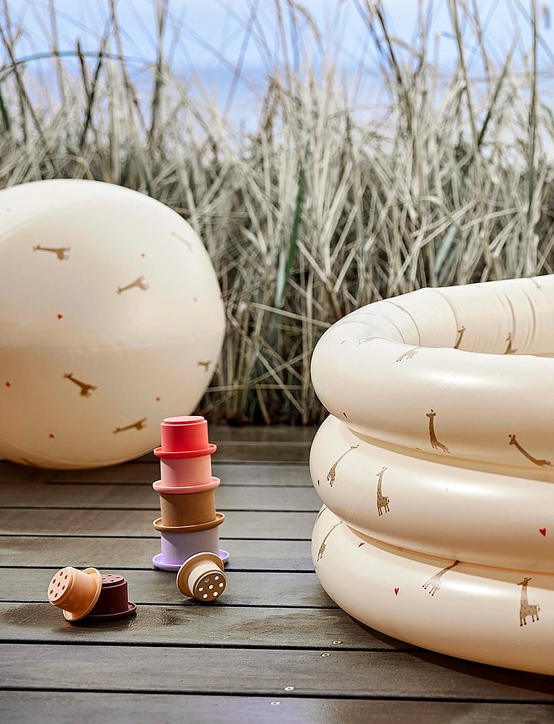 OYOY MINI - Giraffe Swimming Pool Large & Beach Ball - barnpooler - butter - 3