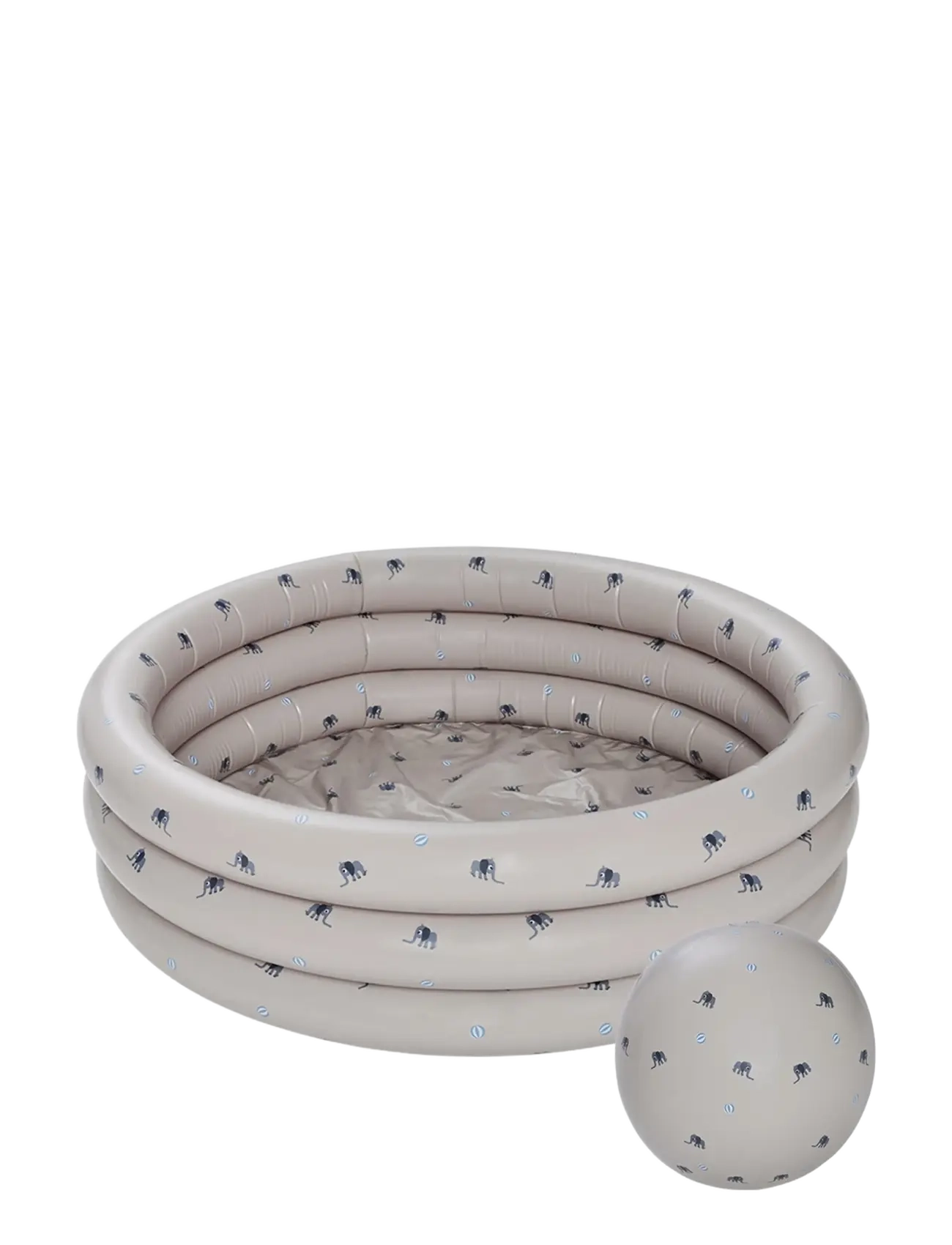 OYOY MINI Elephant Swimming Pool Large & Beach Ball Beige - One Sizex120 - Kinder
