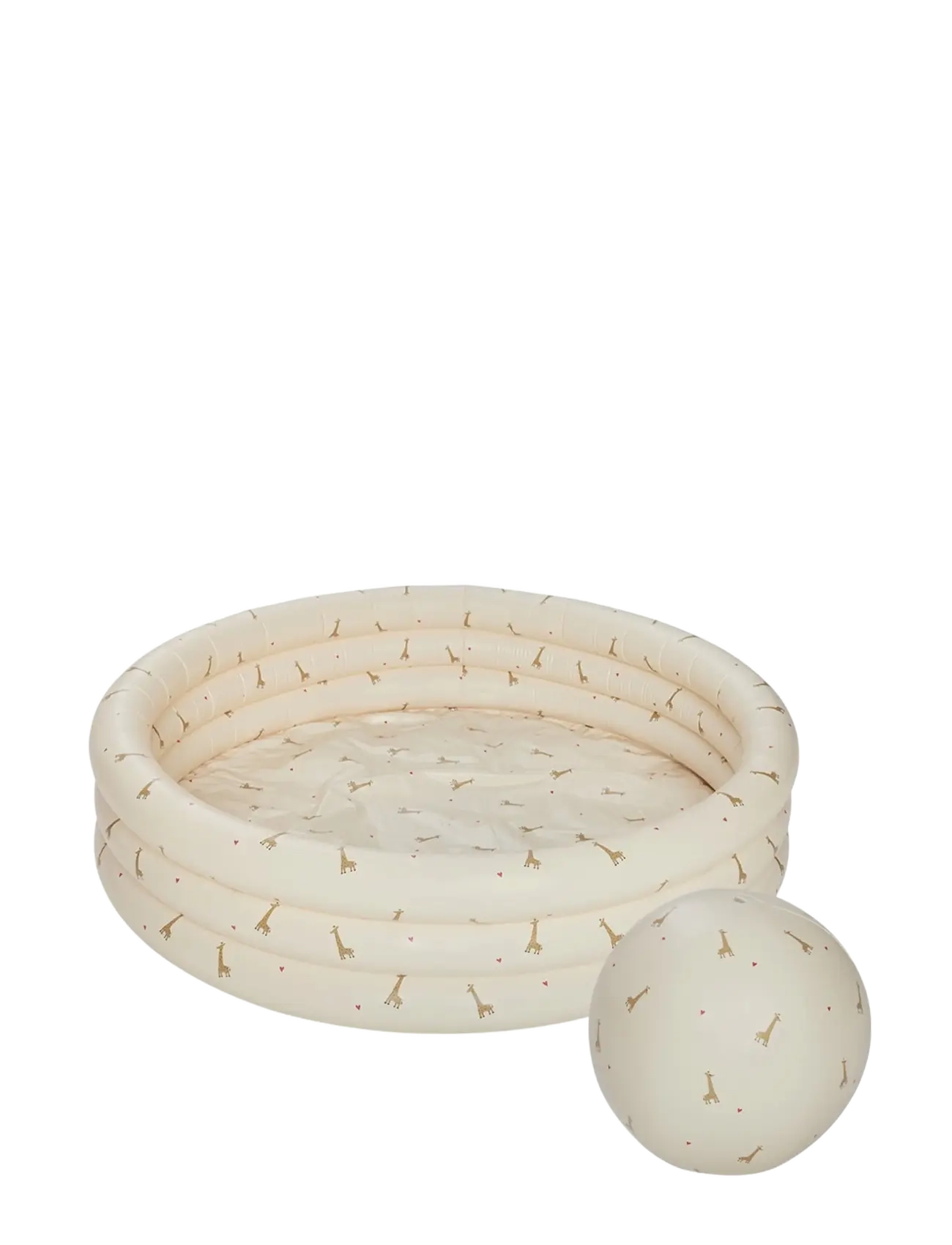 OYOY MINI Giraffe Swimming Pool Klein & Beach Ball Cream - One Sizex85 - Kinder
