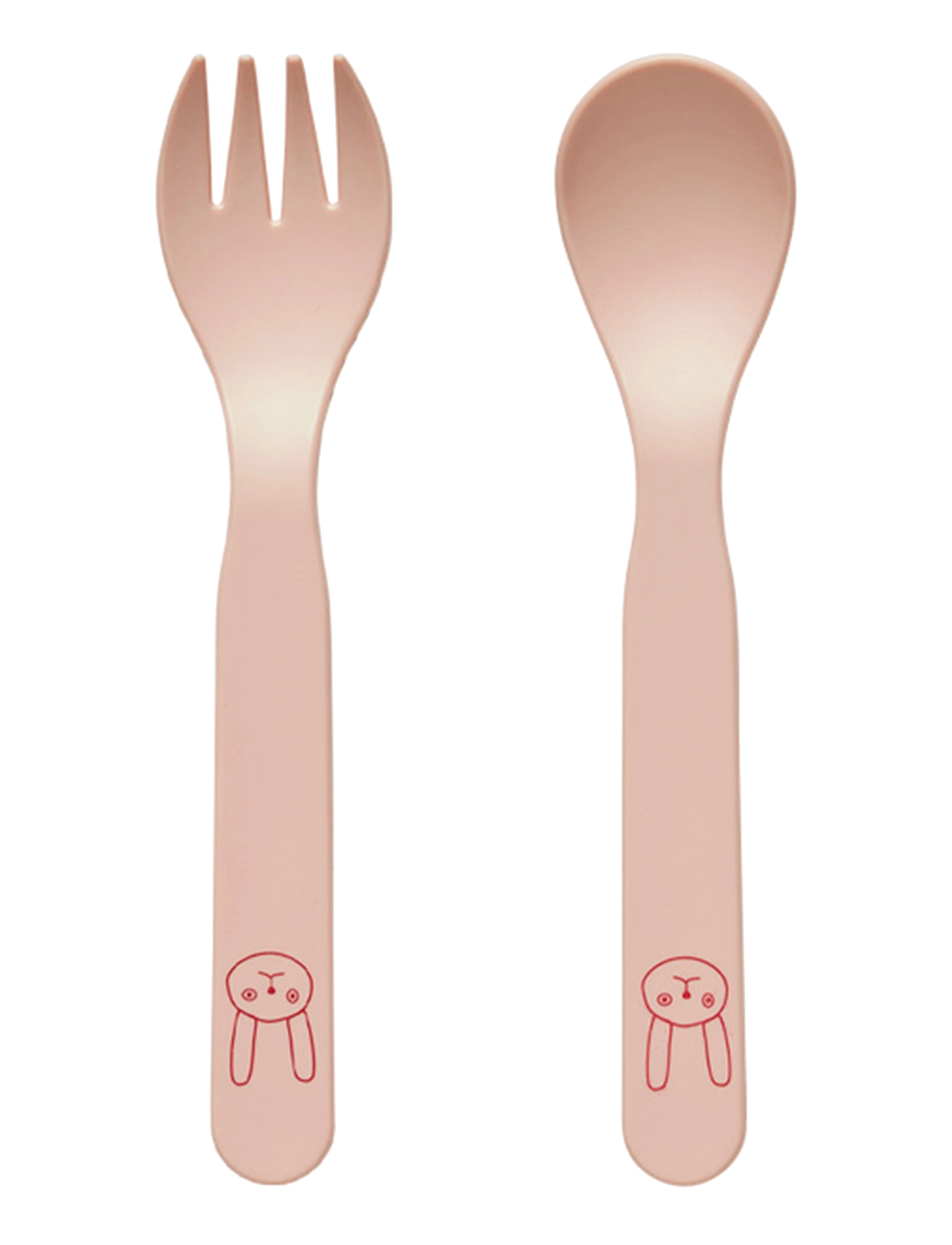 OYOY MINI Pullo Cutlery Pink - 13.5X2.8X0.5CMx13.5 - Kinder