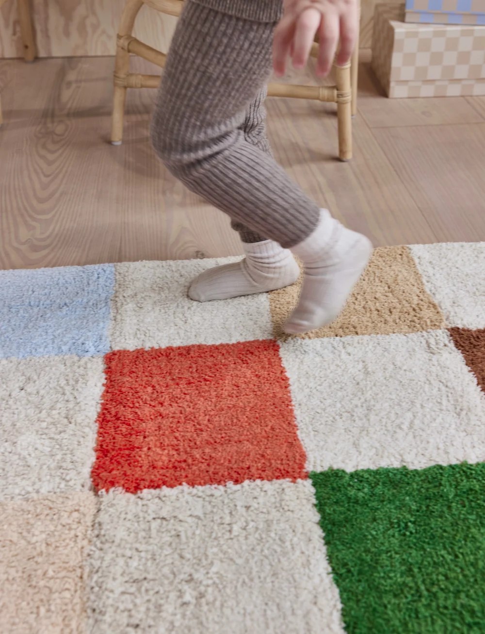 OYOY MINI - Chess Rug - ristkülikukujulised vaibad - multi - 2