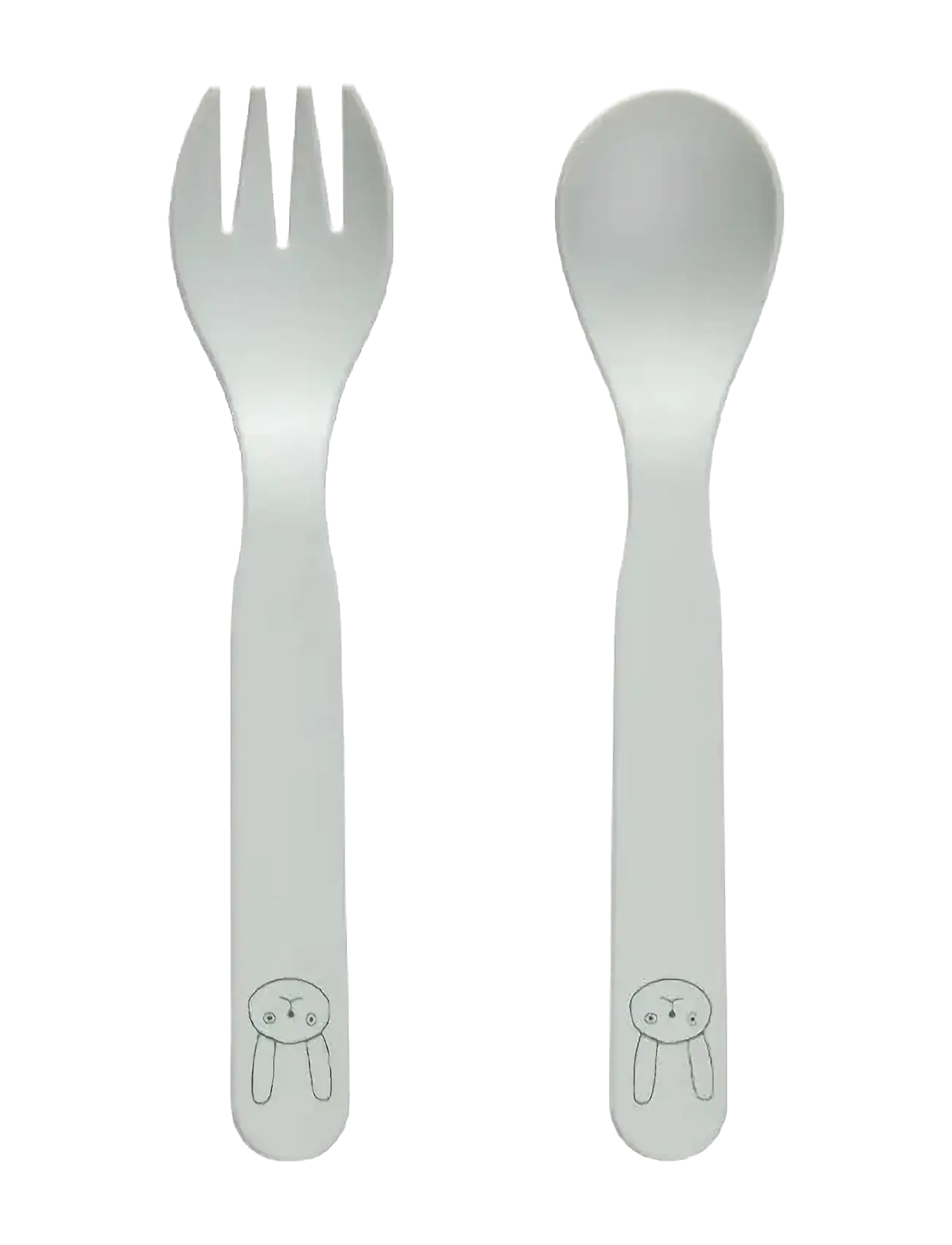 OYOY MINI Pullo Cutlery, Cutlery, Grå, Str: 13.5X2.8X0.5CM x 13.5
