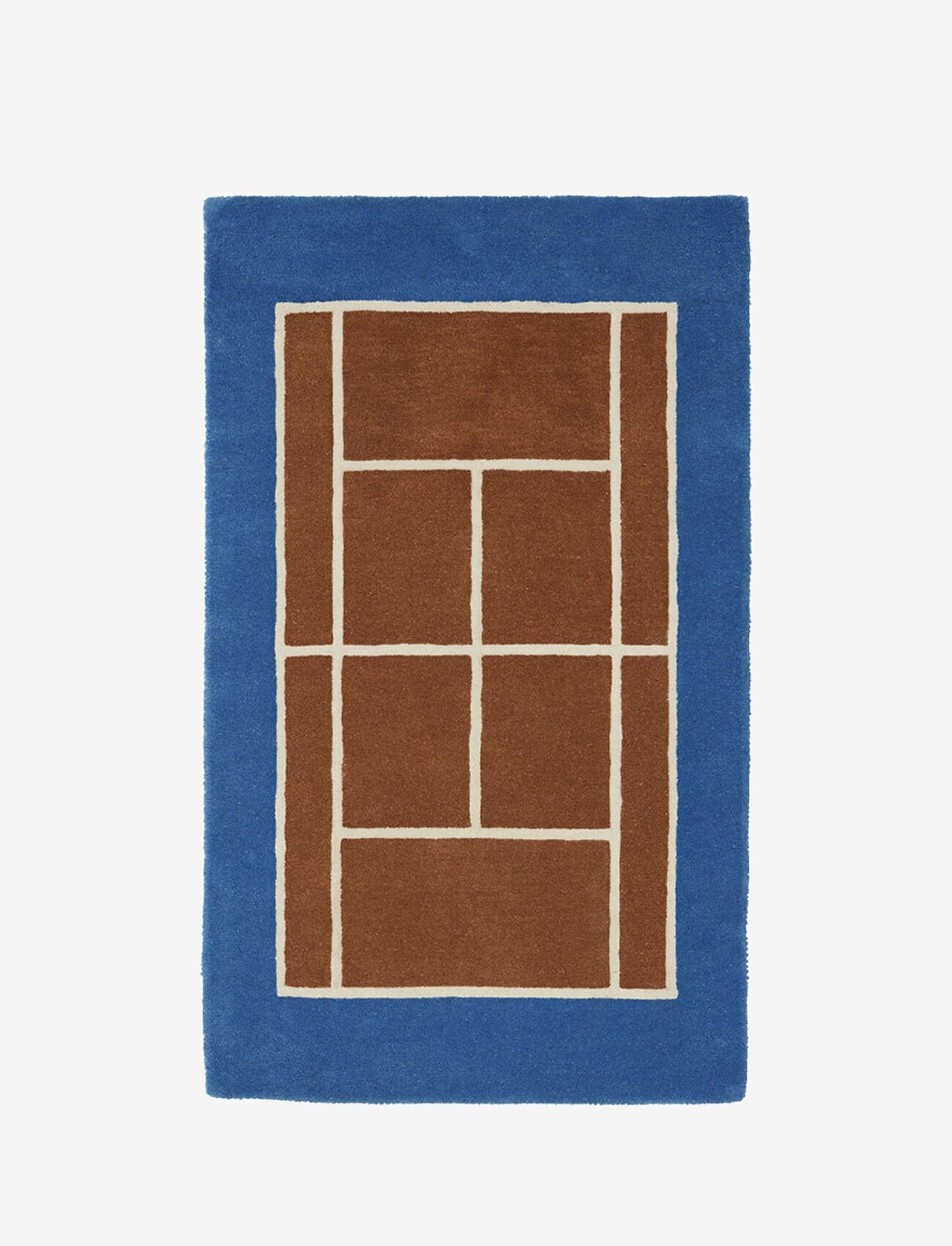 OYOY MINI - Tennis Rug - rektangulære tæpper - caramel / optic blue - 1