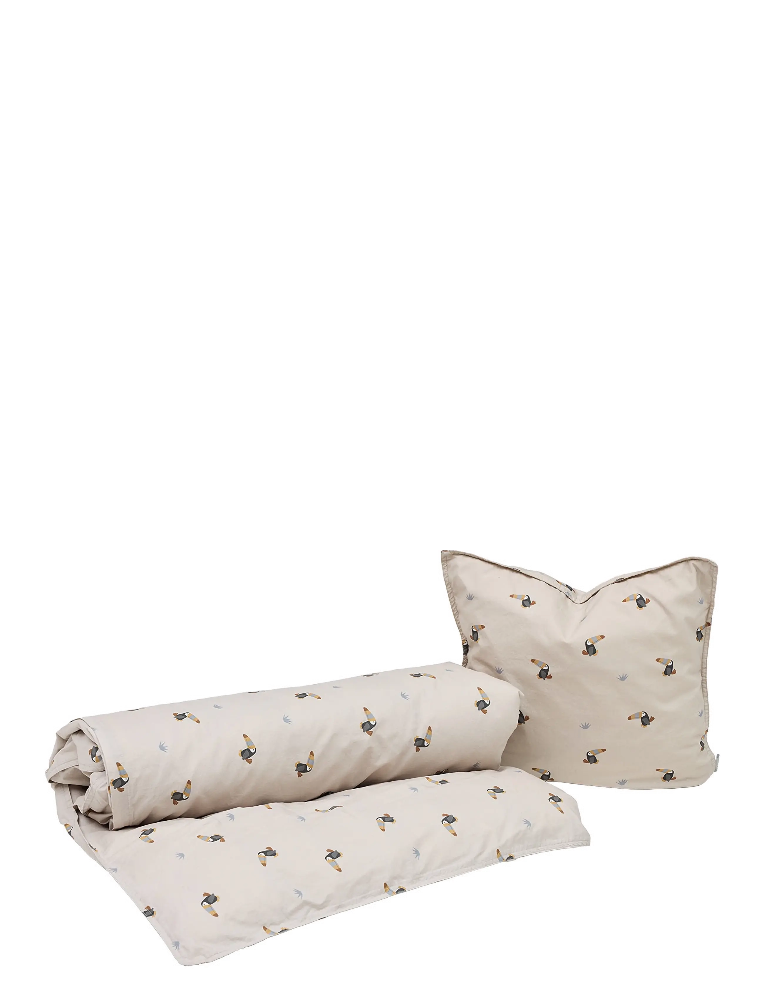OYOY MINI Toucan Bedding Junior, Bed Sæt, Beige, Str: 100X140;45X 40CM