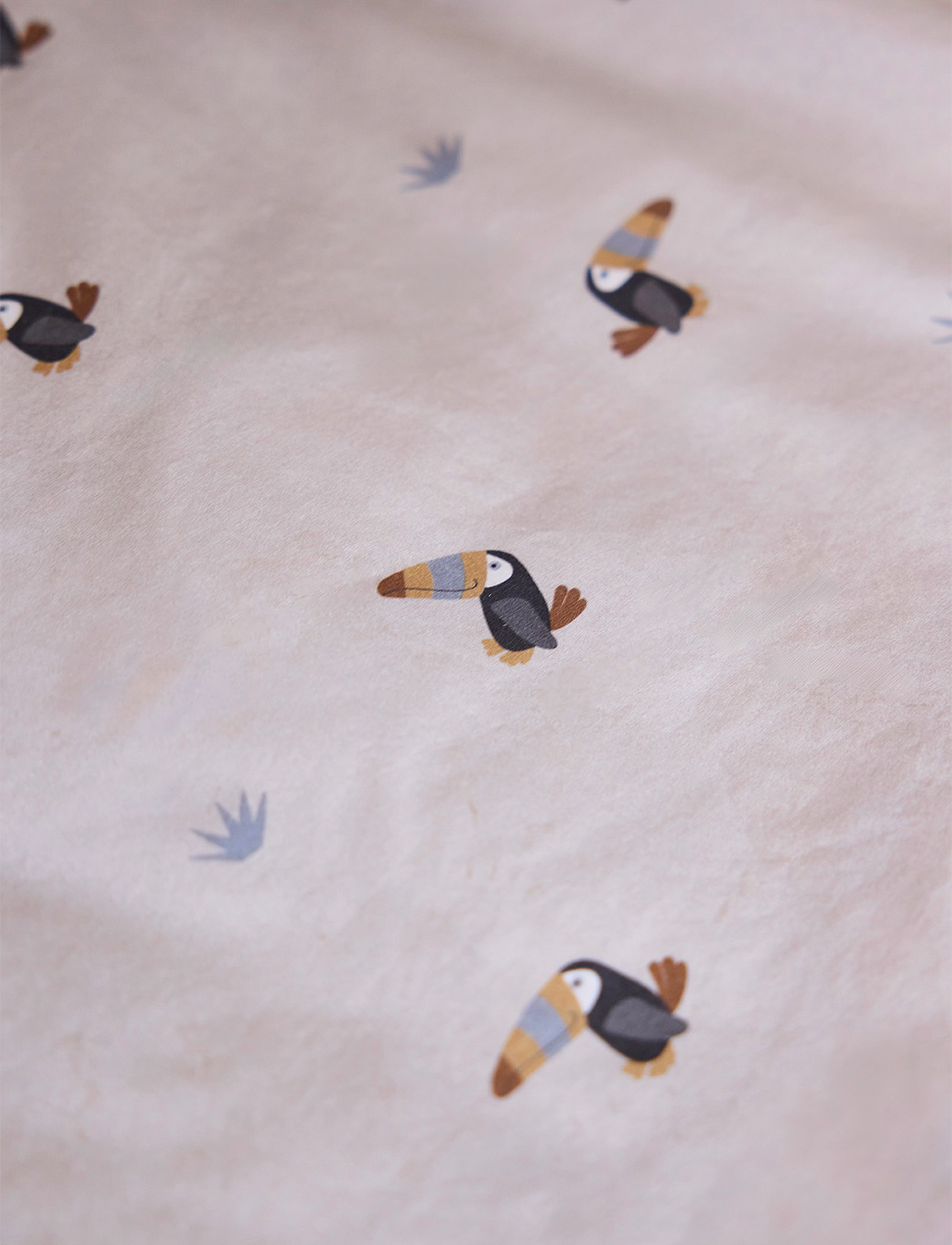 OYOY MINI Toucan Bedding Junior, 100X140;45X 40 cm, Sleep Time, Beige - Bed Sets, Kinder