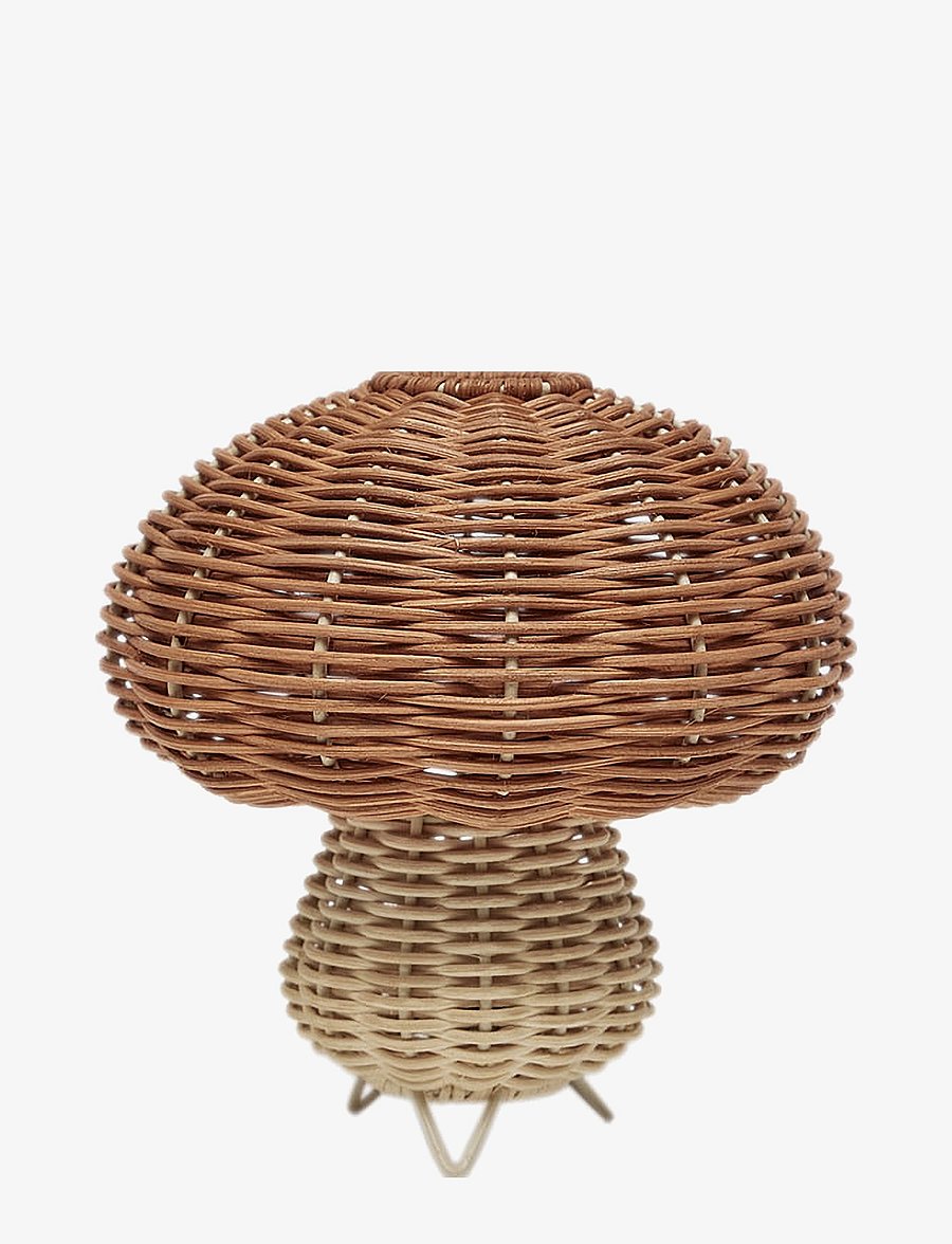 OYOY MINI - Mushroom Rattan Night Light - night lamps - nature - 1