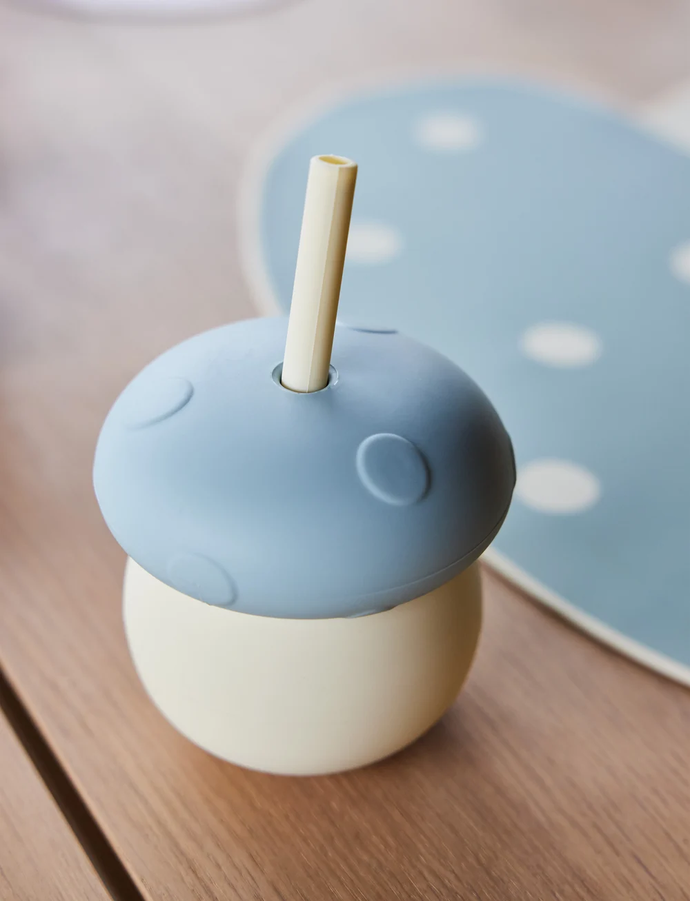 OYOY MINI - Mushroom Cup - tassen & becher - offwhite / blue - 0