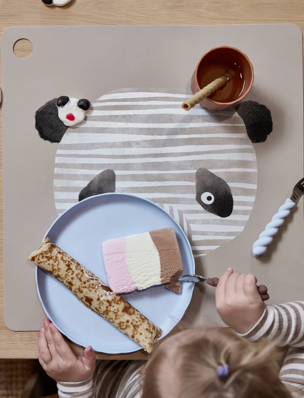 OYOY MINI - Placemat Lun Lun - deckchen - clay - 2