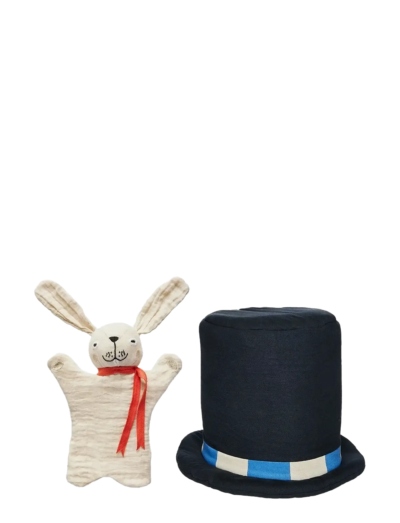 OYOY MINI Magic Hat & Rabbit - Pehmed mänguasjad - BLACK / WHITE / black