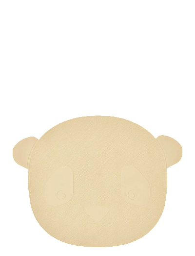 OYOY MINI Bath Mat Ling Ling Panda - OYOY MINI - VANILLA / yellow