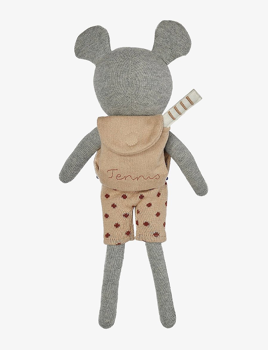 OYOY MINI - Nuni Mouse Tennis Doll - kuscheltiere - light grey - 2