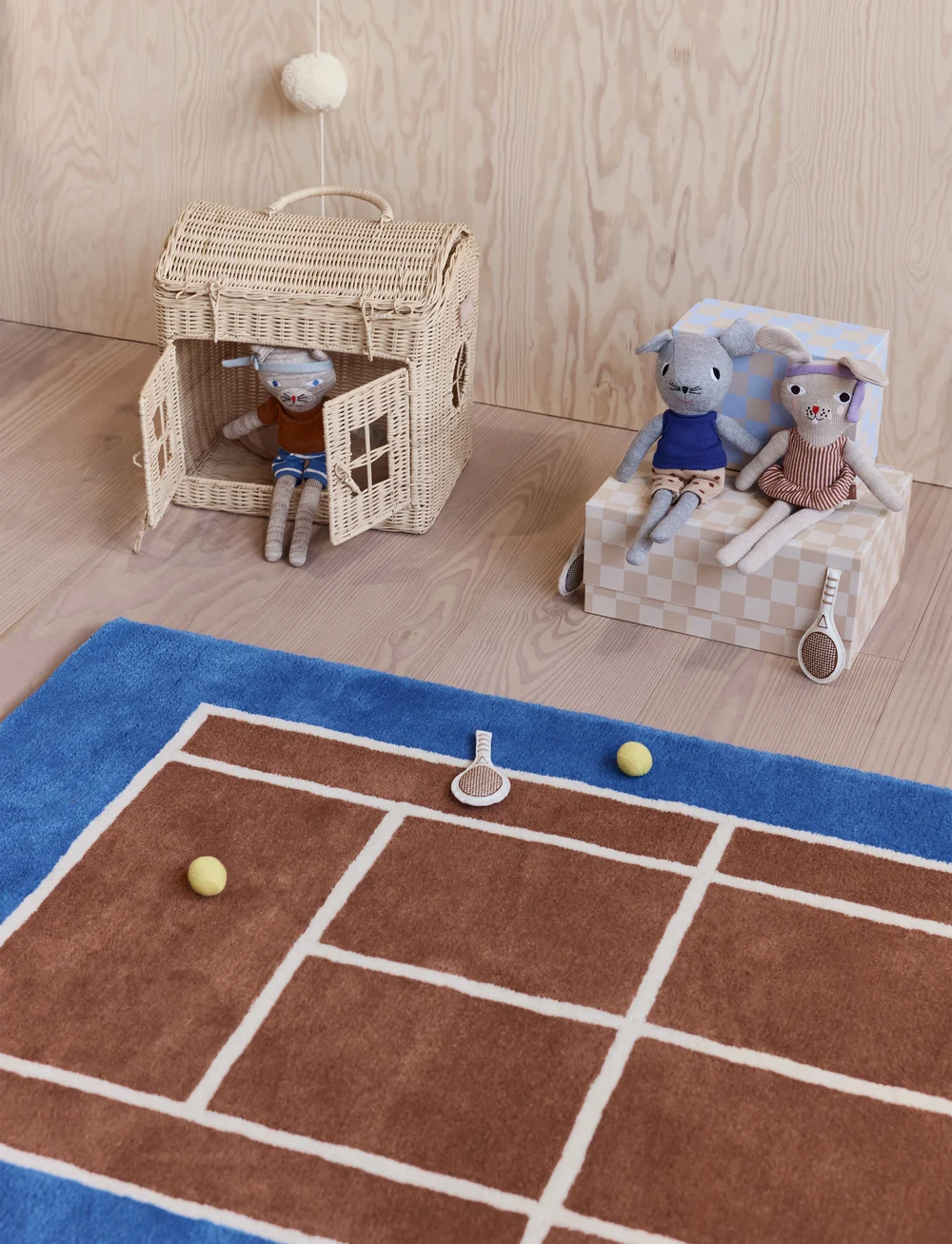 OYOY MINI - Nuni Mouse Tennis Doll - kuscheltiere - light grey - 3