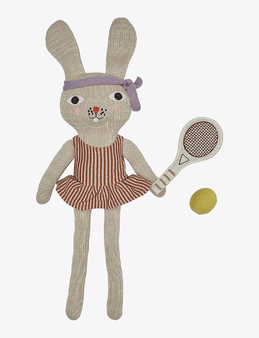 OYOY MINI - Miew Rabbit Tennis Doll - kuscheltiere - light brown melange - 1